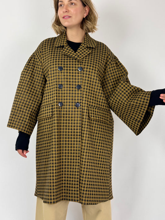 Les Filles d'Ailleurs 501 Jacket Gold Check