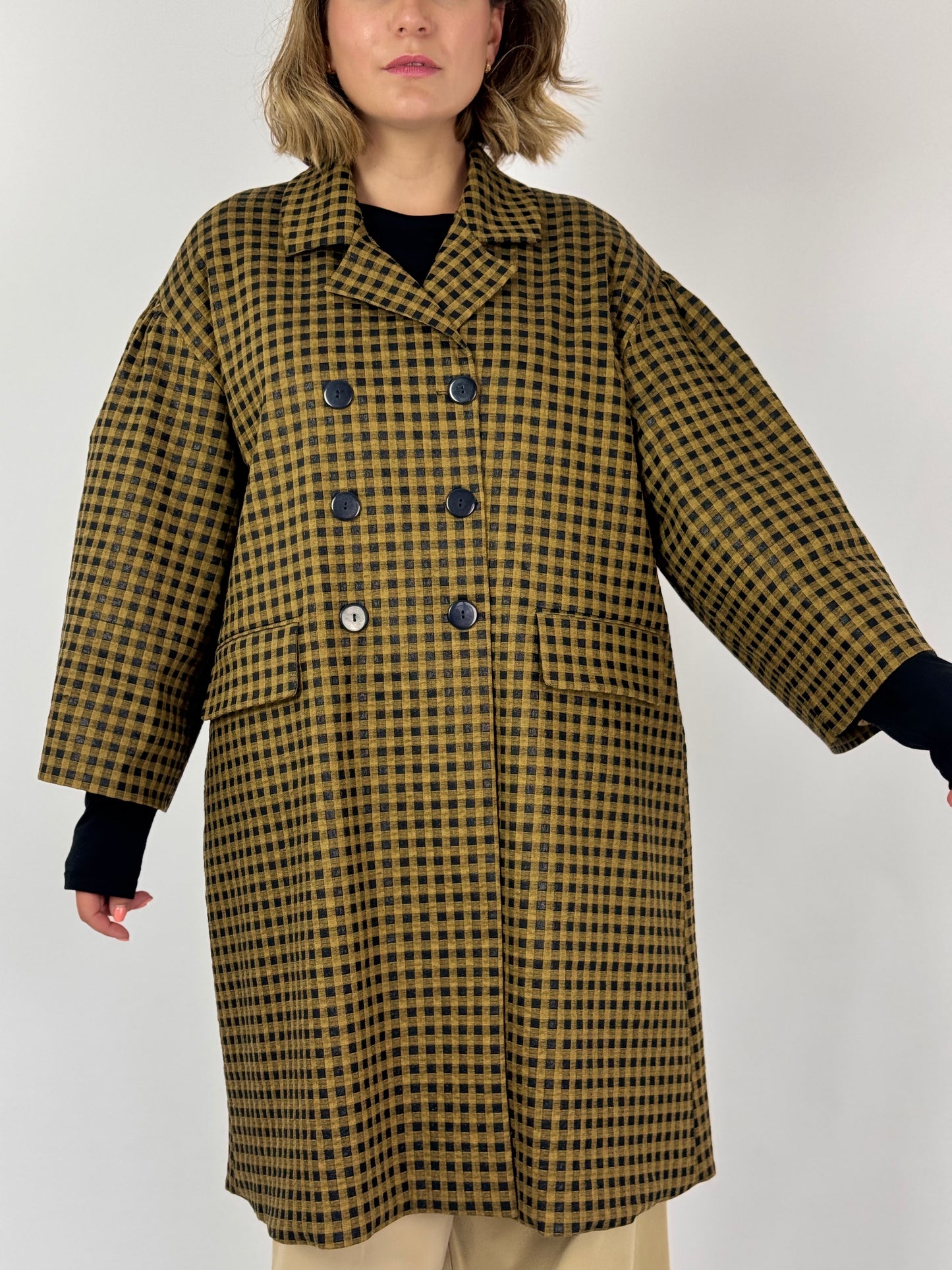 Les Filles d'Ailleurs 501 Jacket Gold Check
