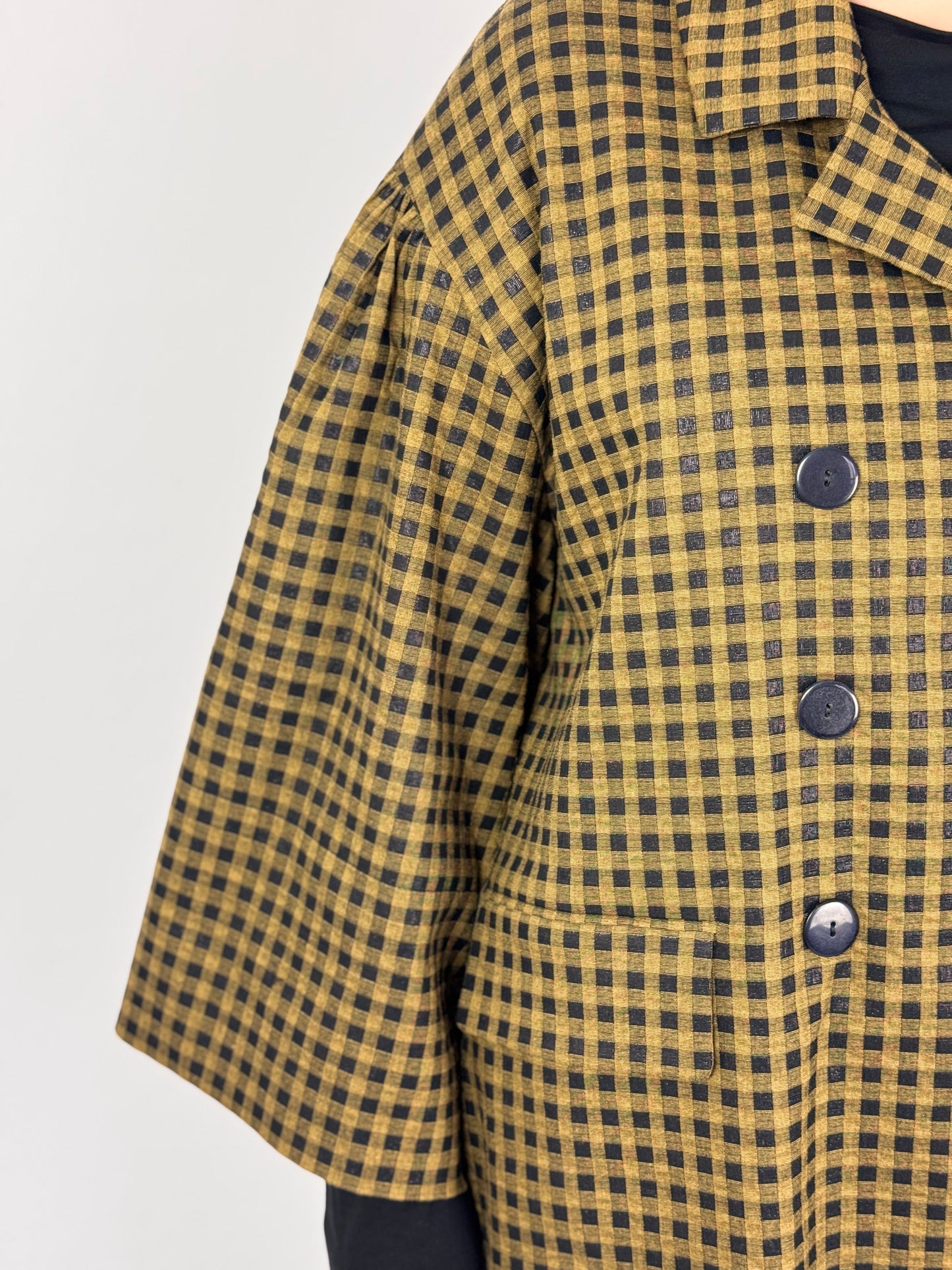 Les Filles d'Ailleurs 501 Jacket Gold Check