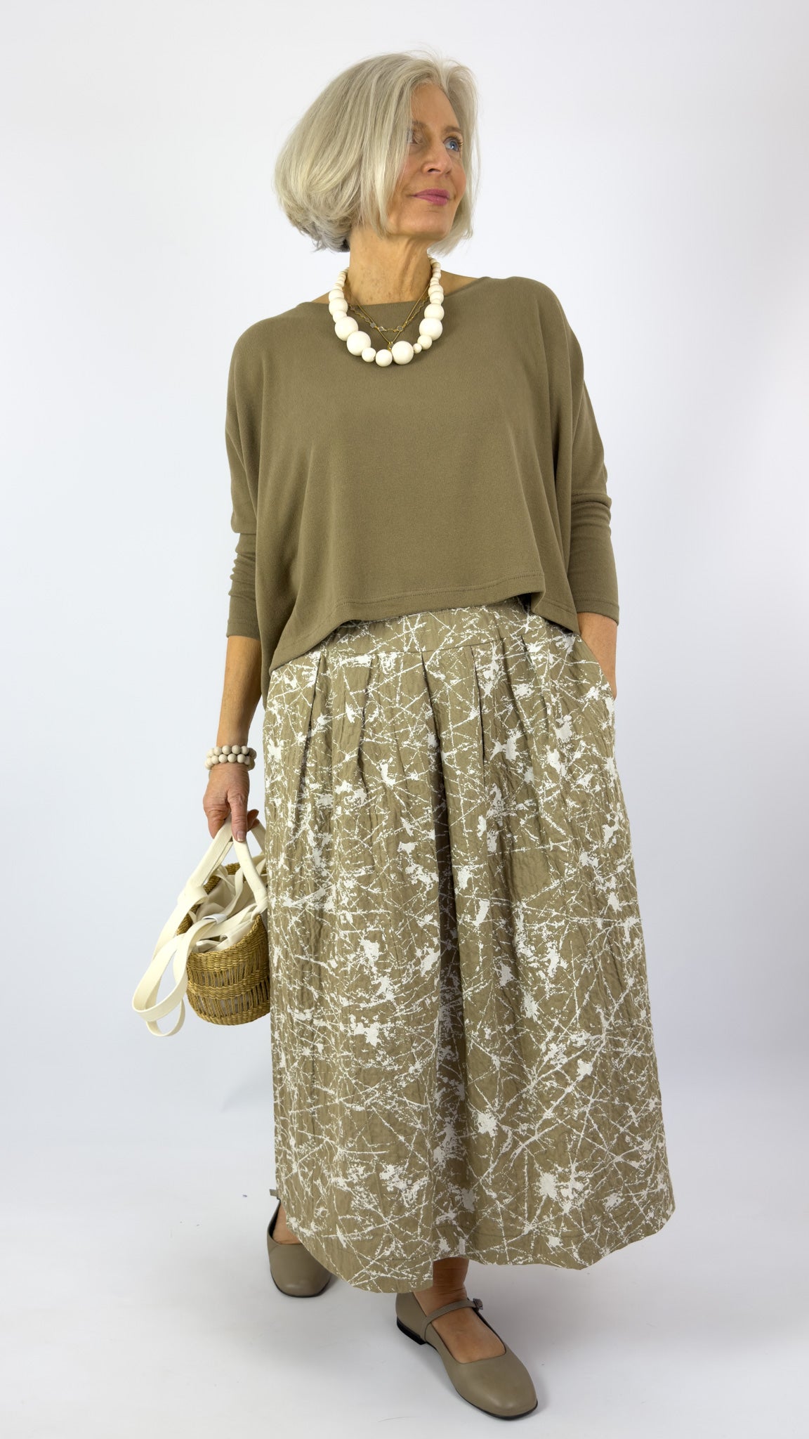 Mama b Pesci Skirt Cumin