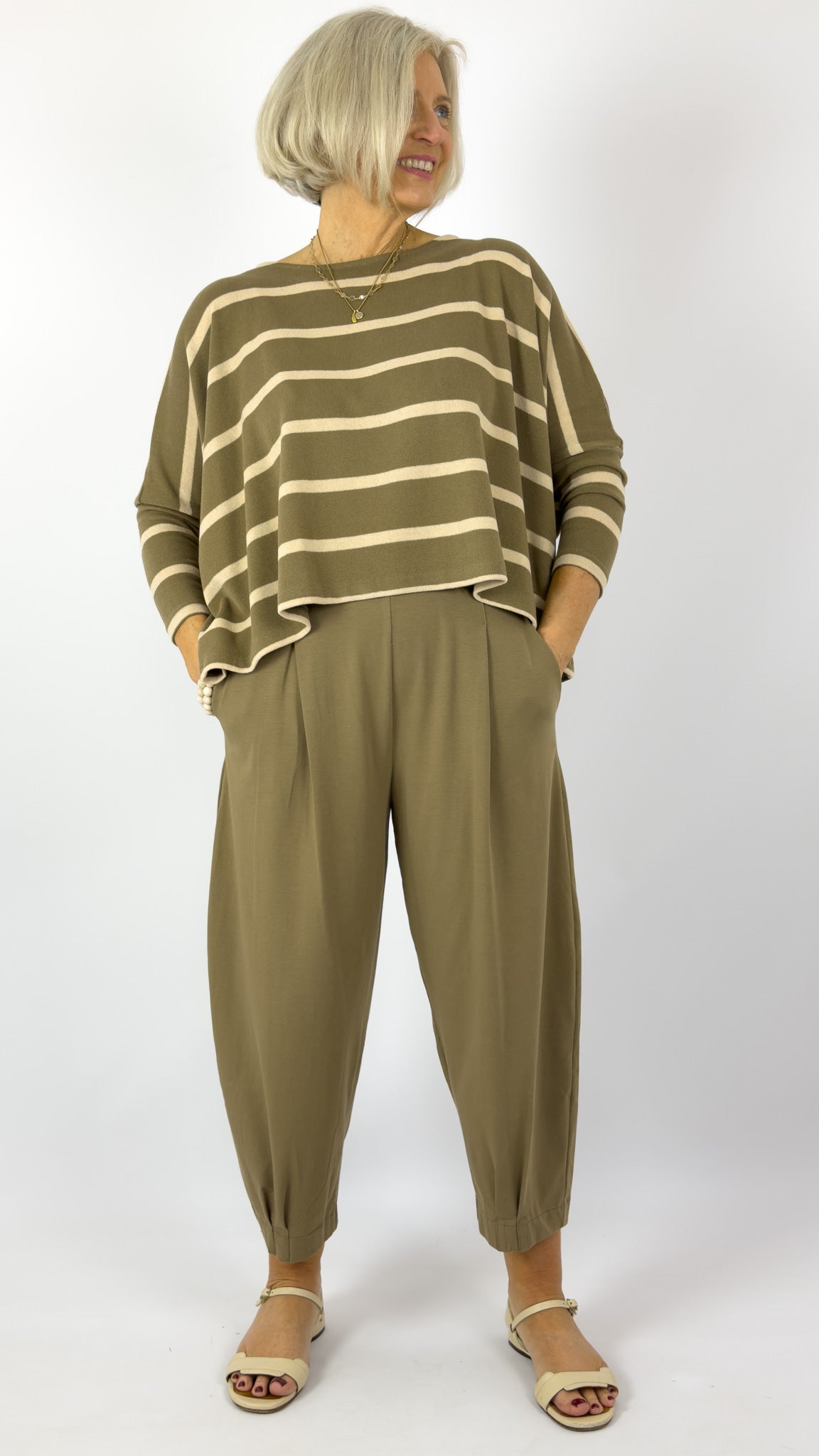 Mama b Kira Jumper Cumin Stripe