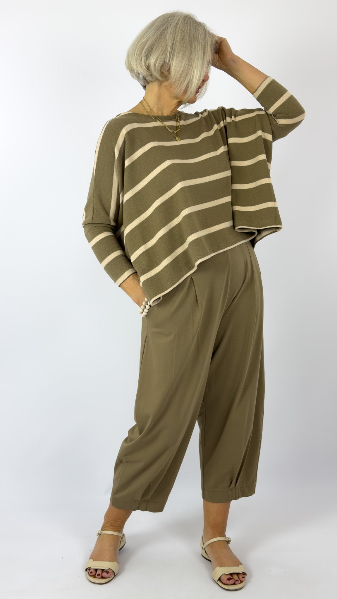 Mama b Kira Jumper Cumin Stripe