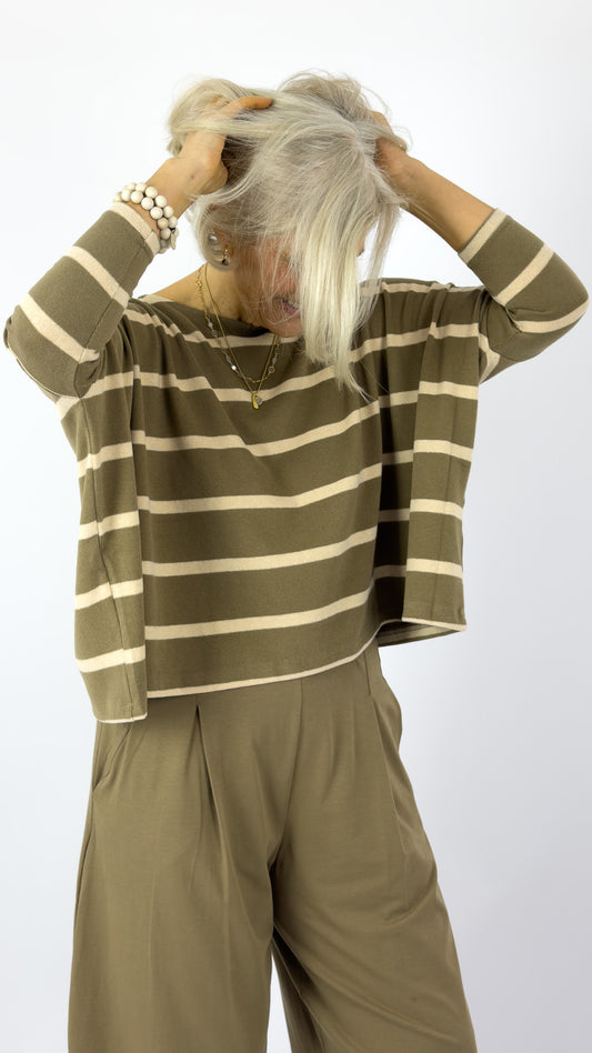 Mama b Kira Jumper Cumin Stripe