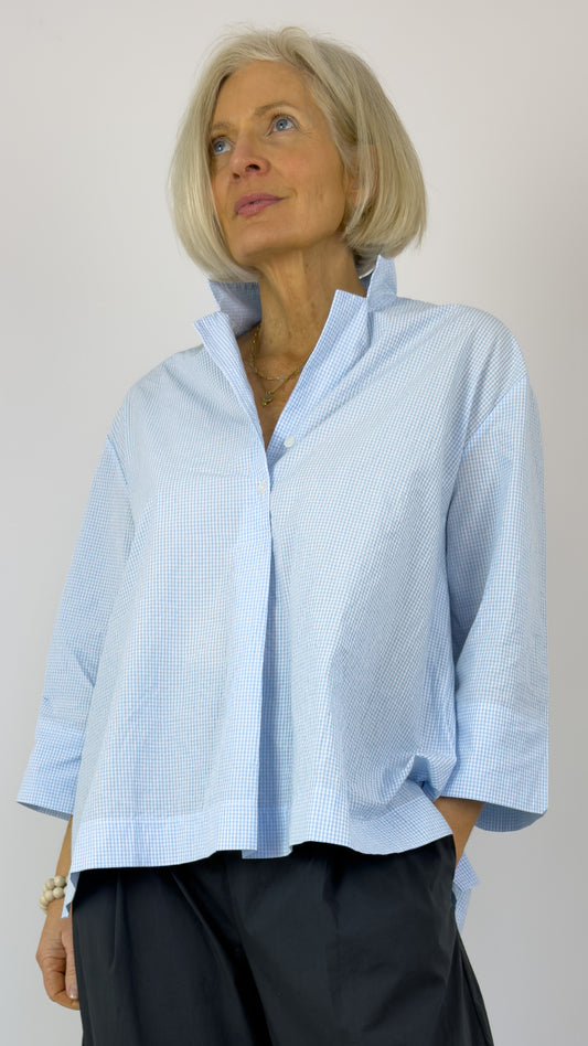 Mama b Ottobre Shirt Celeste Check