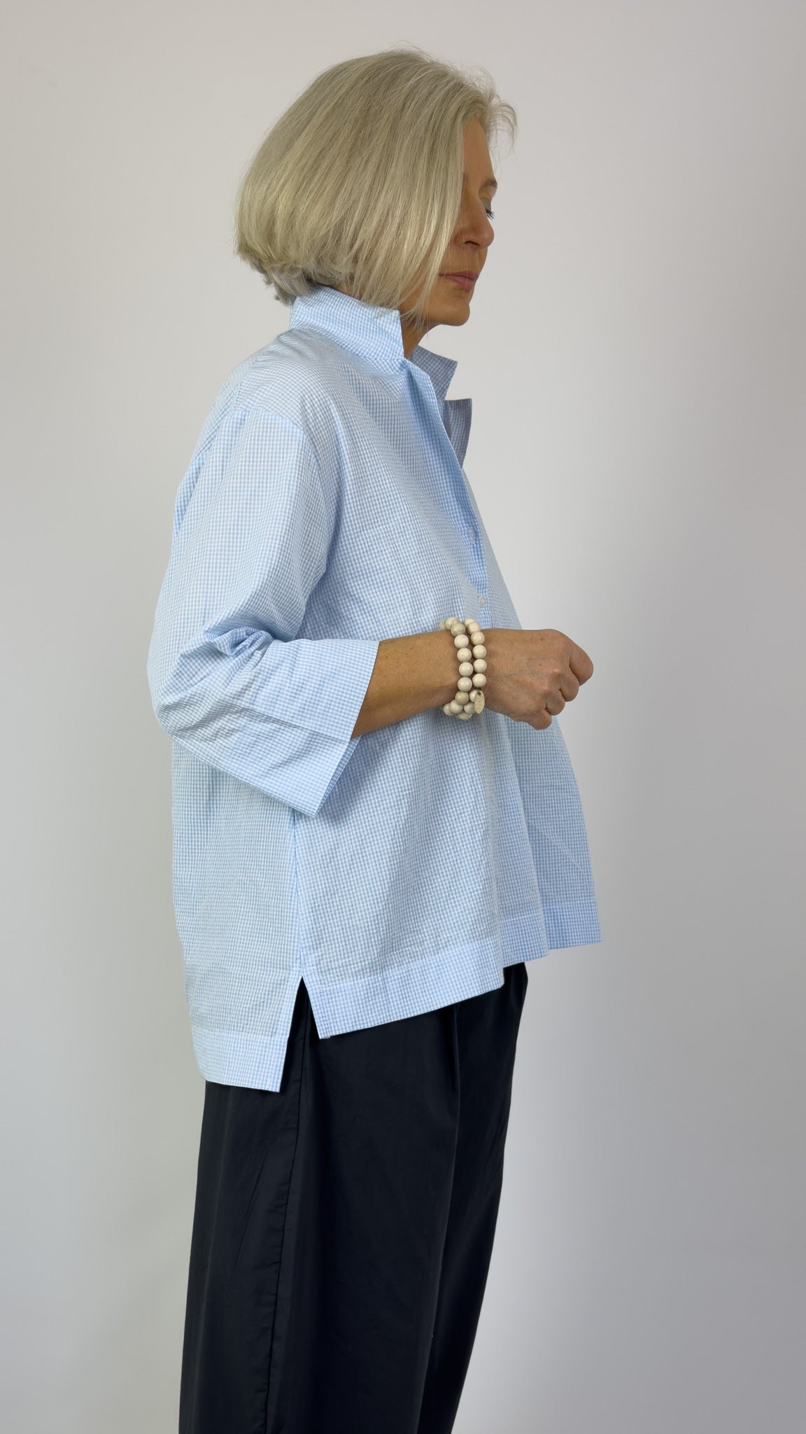 Mama b Ottobre Shirt Celeste Check