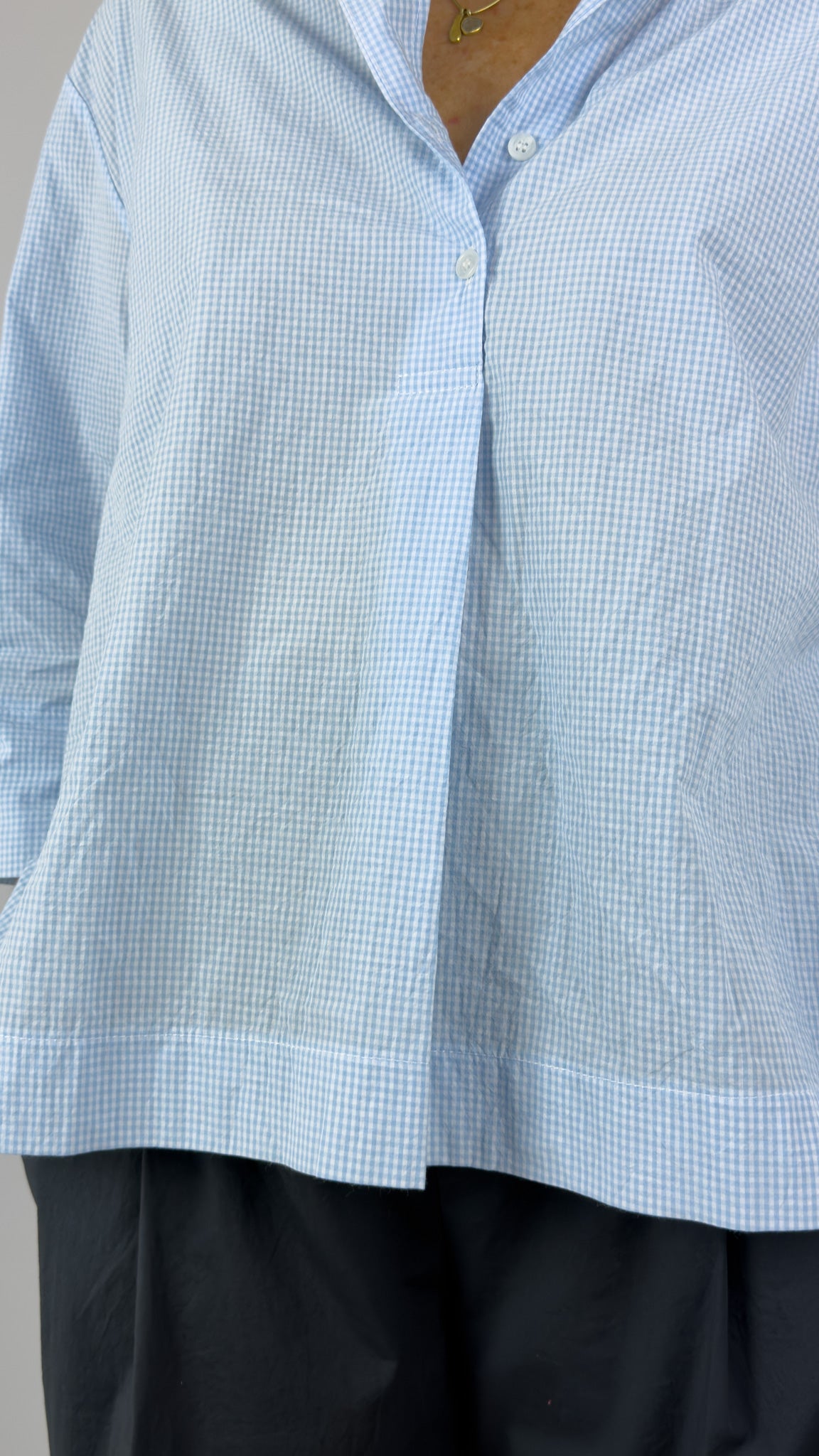 Mama b Ottobre Shirt Celeste Check