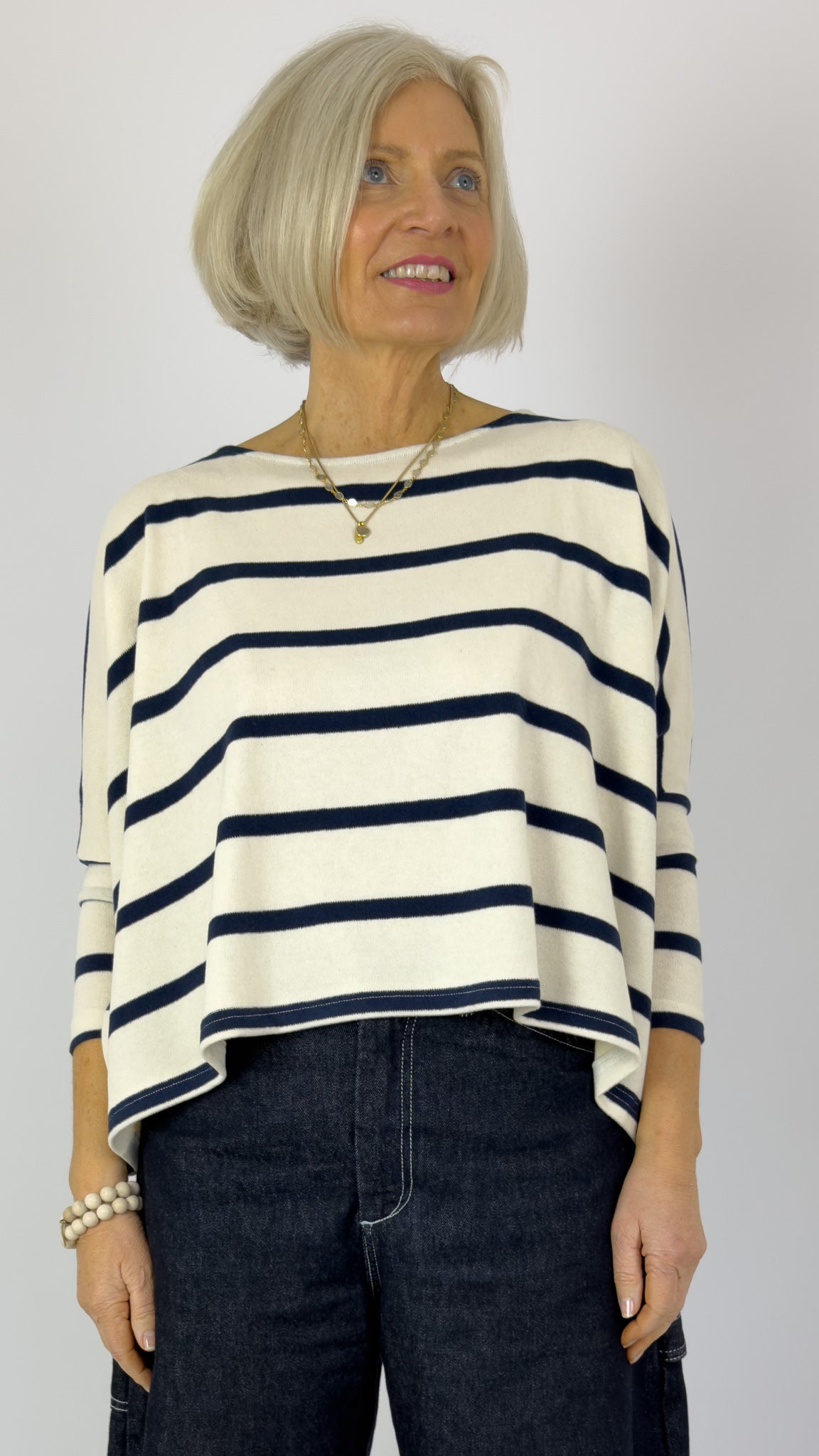 Mama b Kira Jumper Blue Stripe