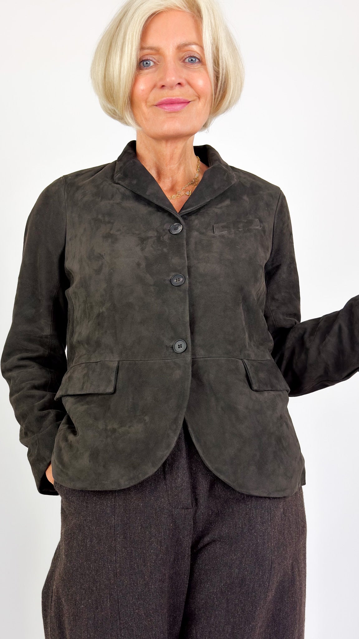 Bergfabel Leather Tyrol Jacket Brown