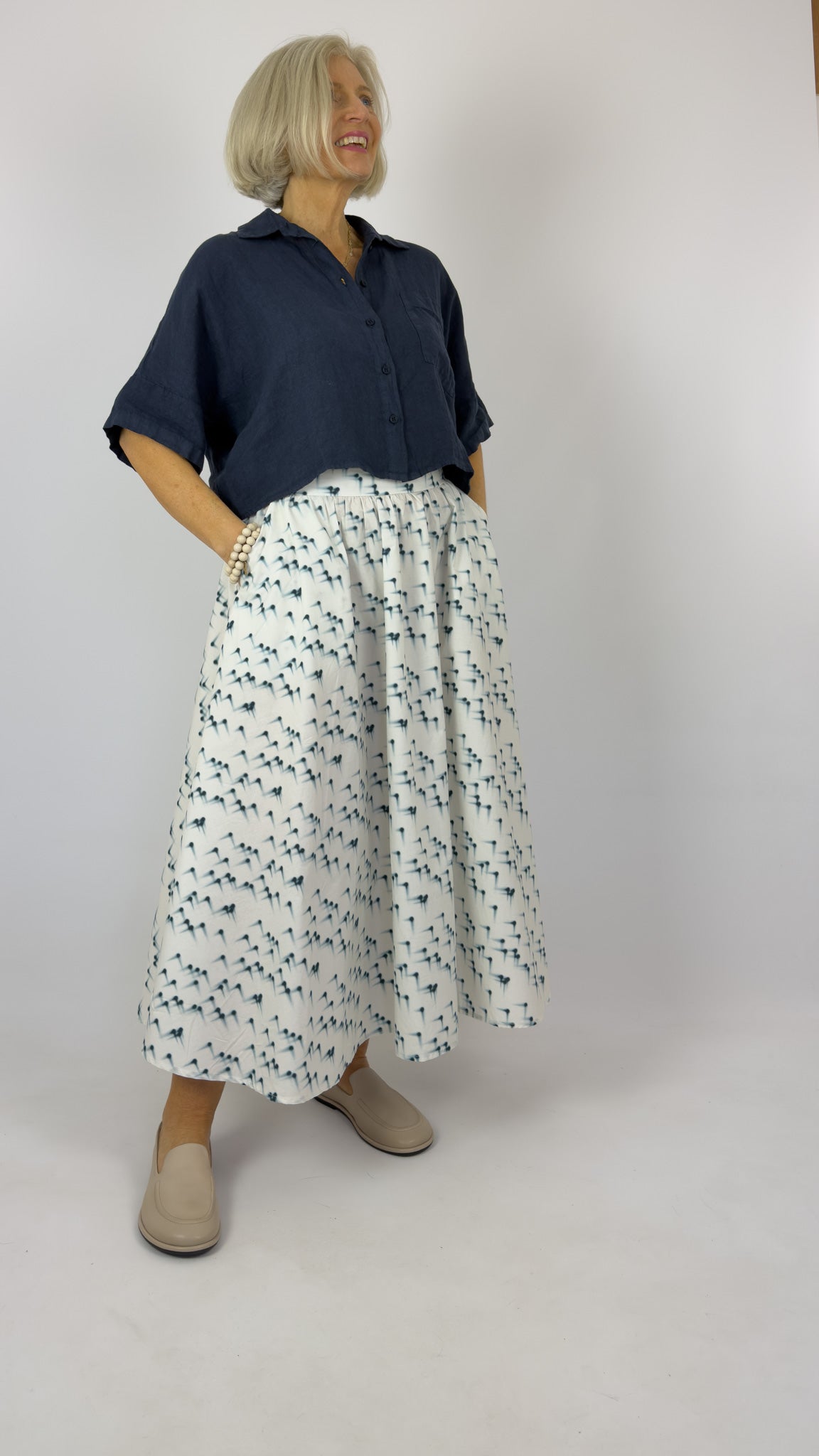 Humility Livia Blouse Navy