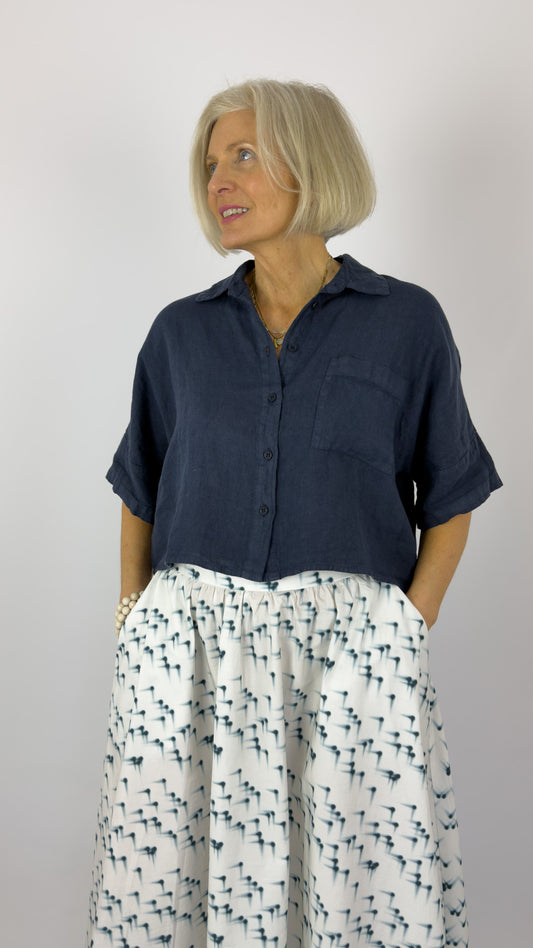 Humility Livia Blouse Navy