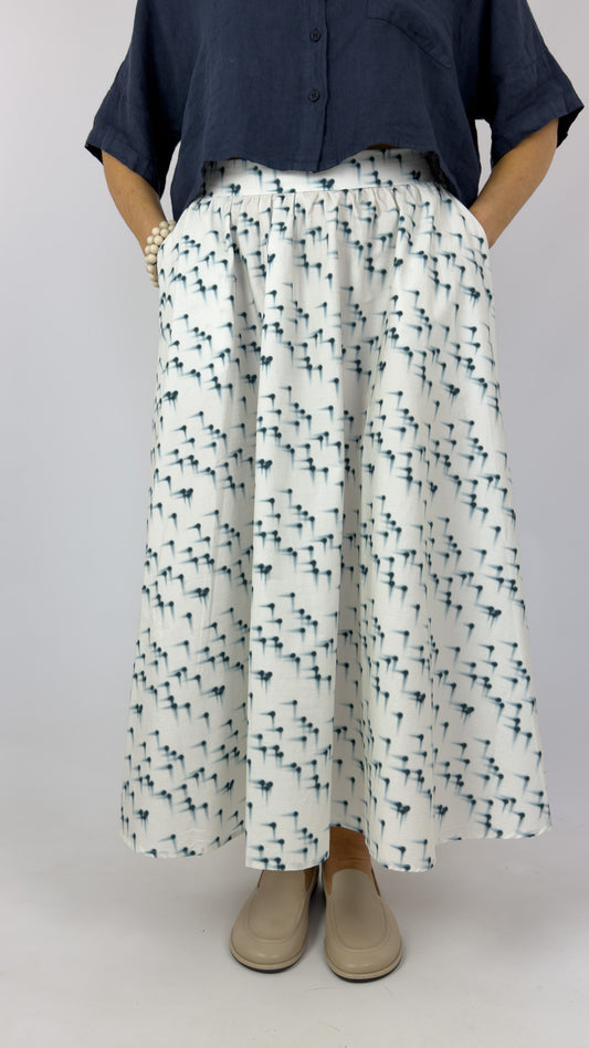 Humility Lorani Skirt Marine/White