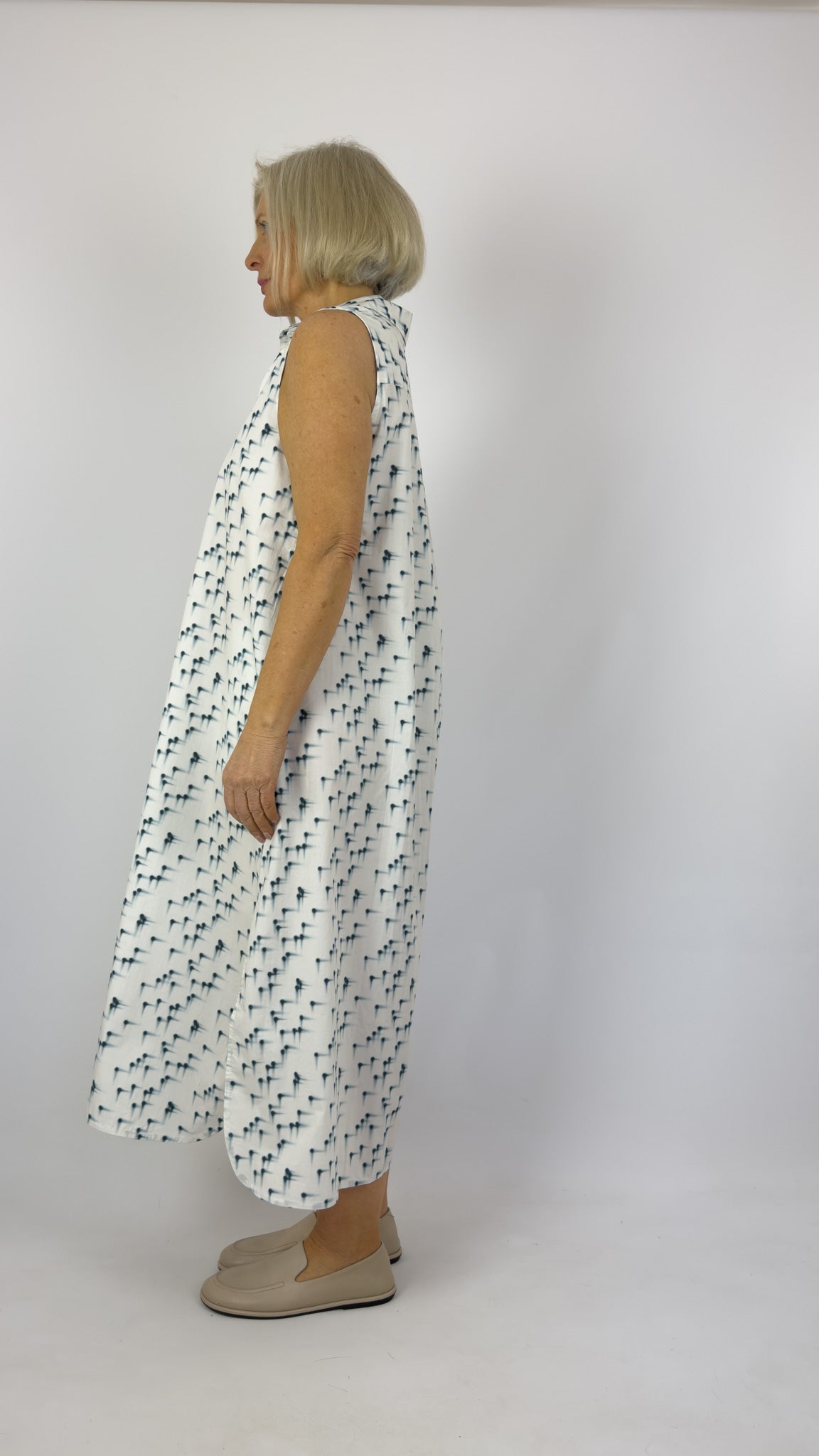 Humility Jira Dress Marine/White