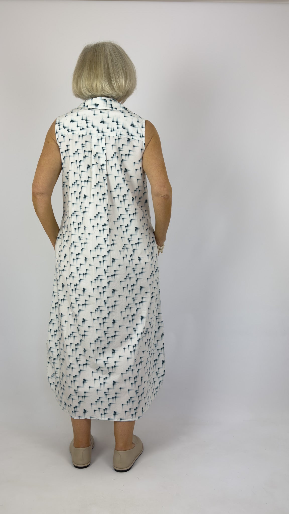 Humility Jira Dress Marine/White