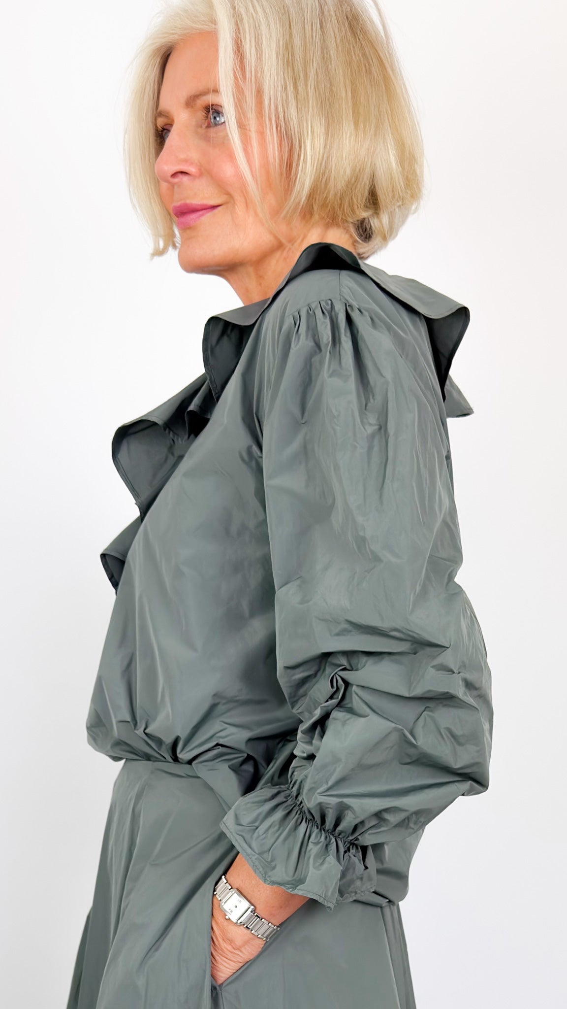 Neirami 302 Shirt Jade/Grey