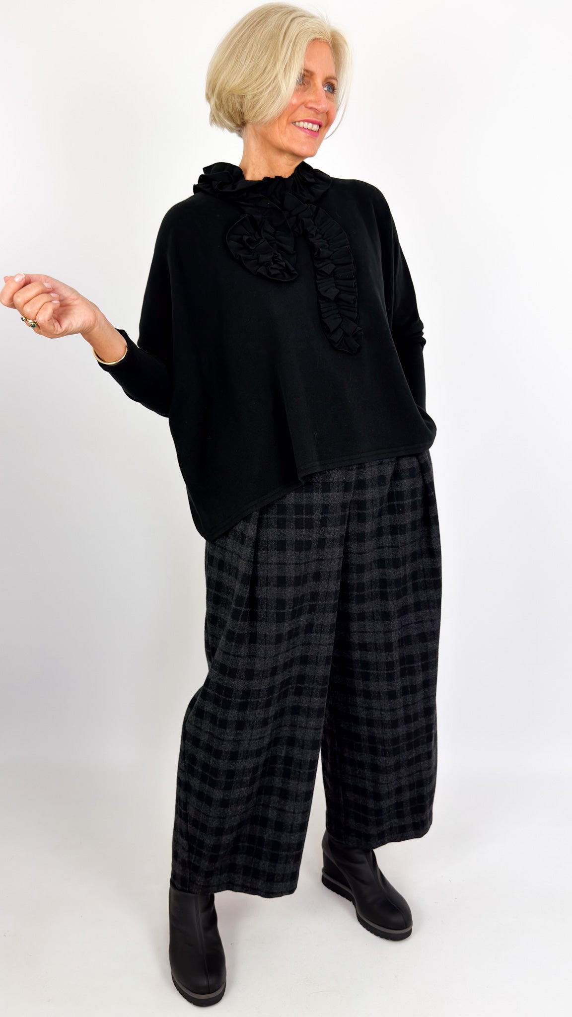 Neirami 304 Ruched Jumper Black