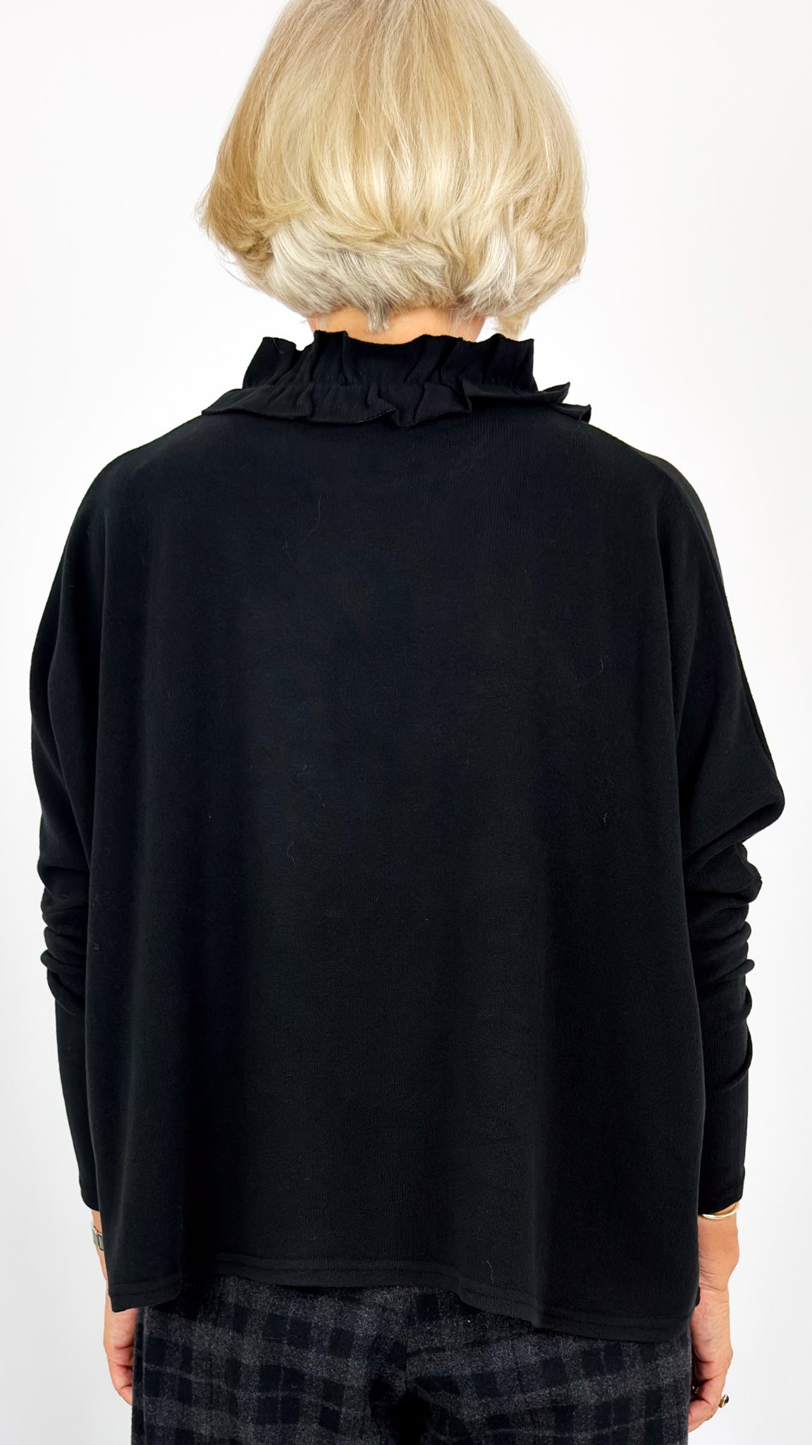 Neirami 304 Ruched Jumper Black