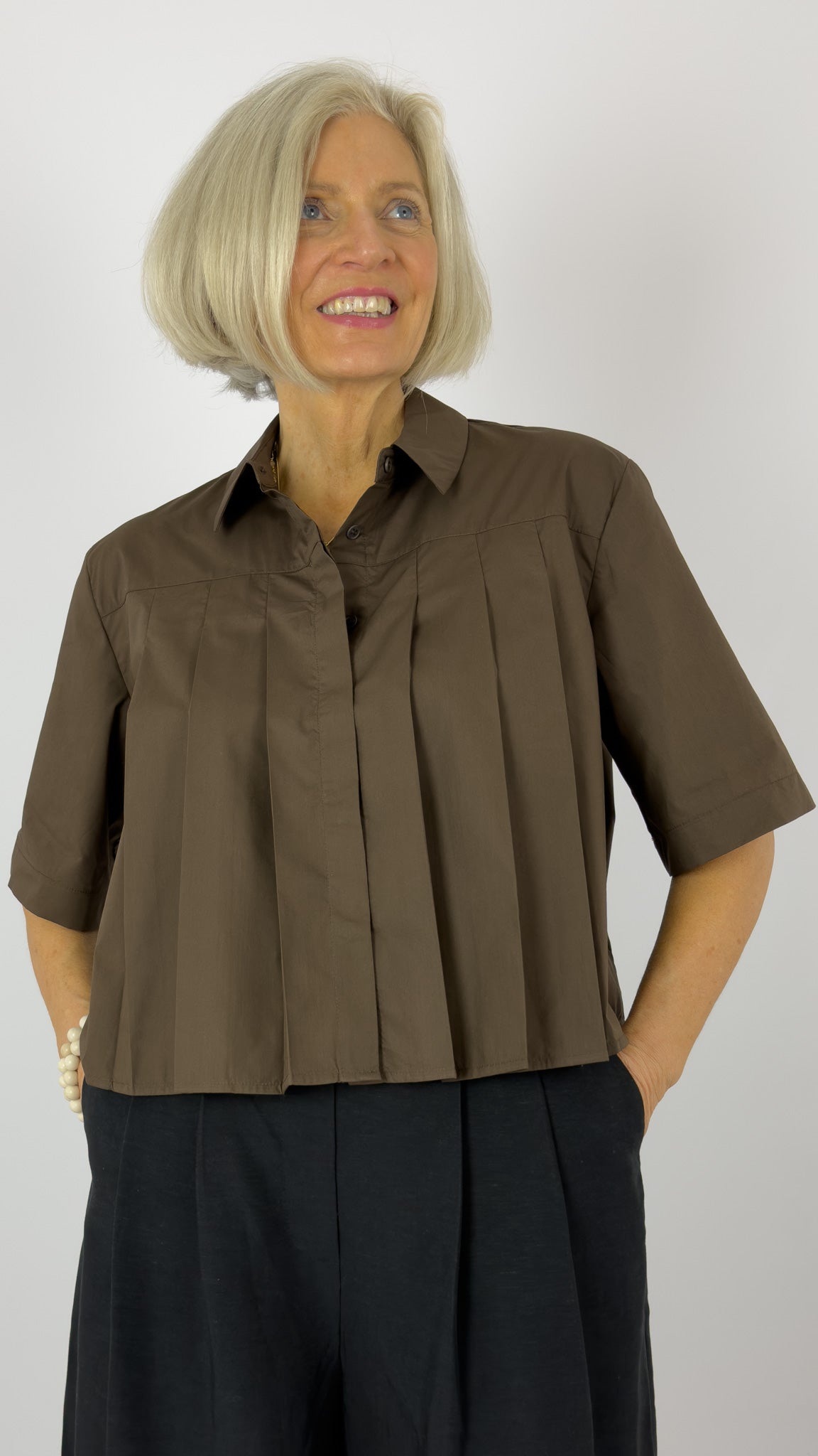 Humility Laphelia Blouse Navy – Cordelia James