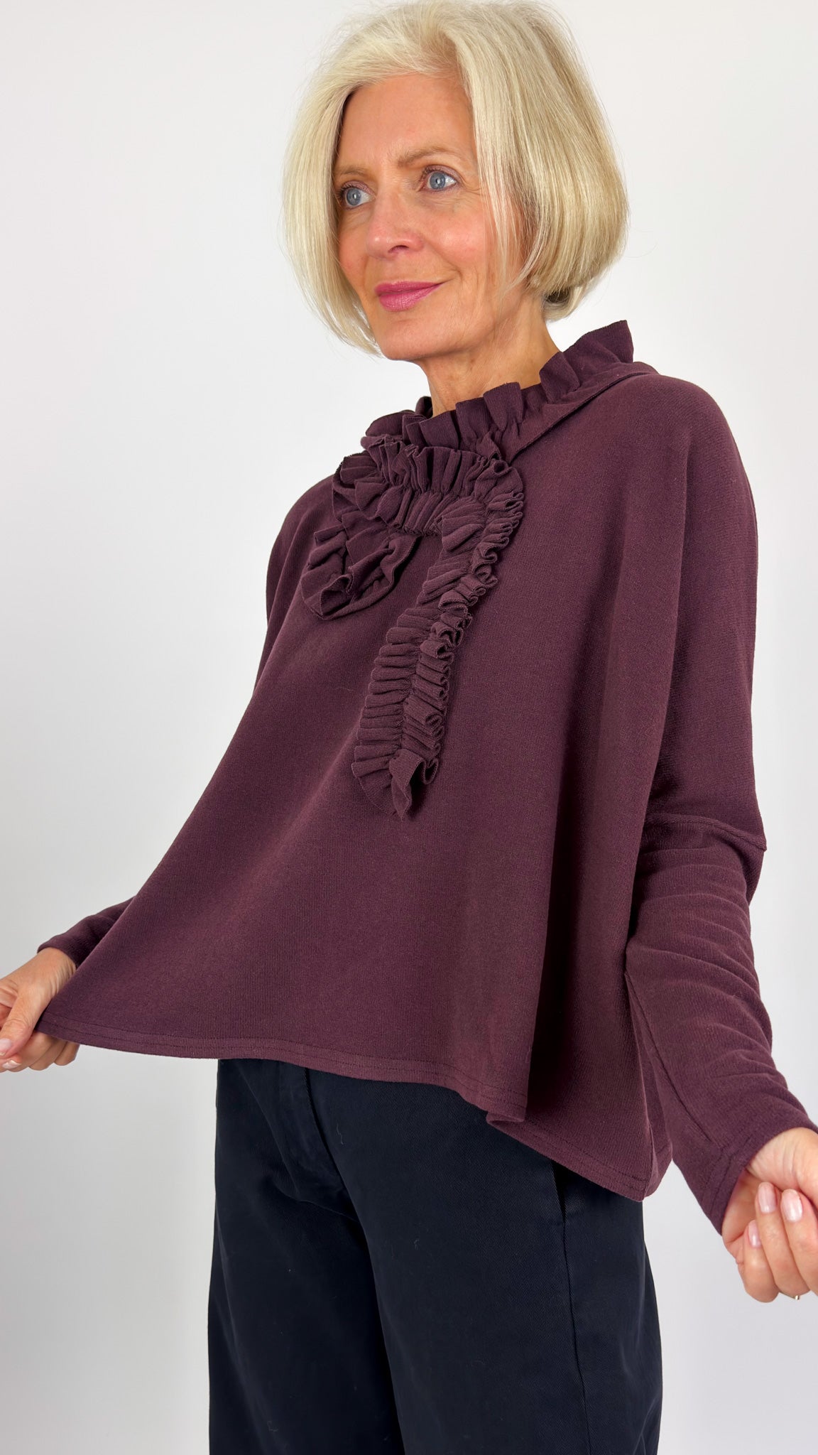 Neirami 304 Ruched Jumper Fig
