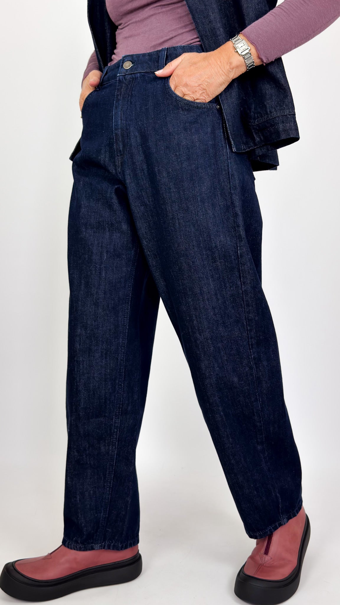 Neirami 203 Barrel Trousers Indigo