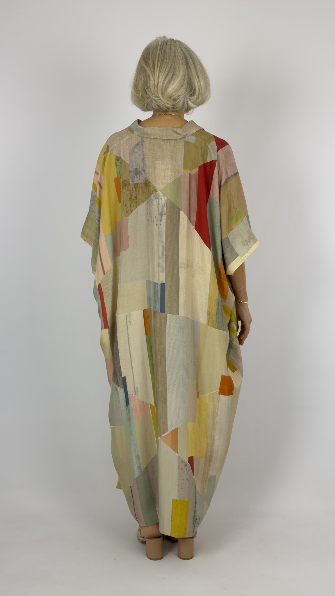 Beetroot Kiseki Kaftan Dress Sakura