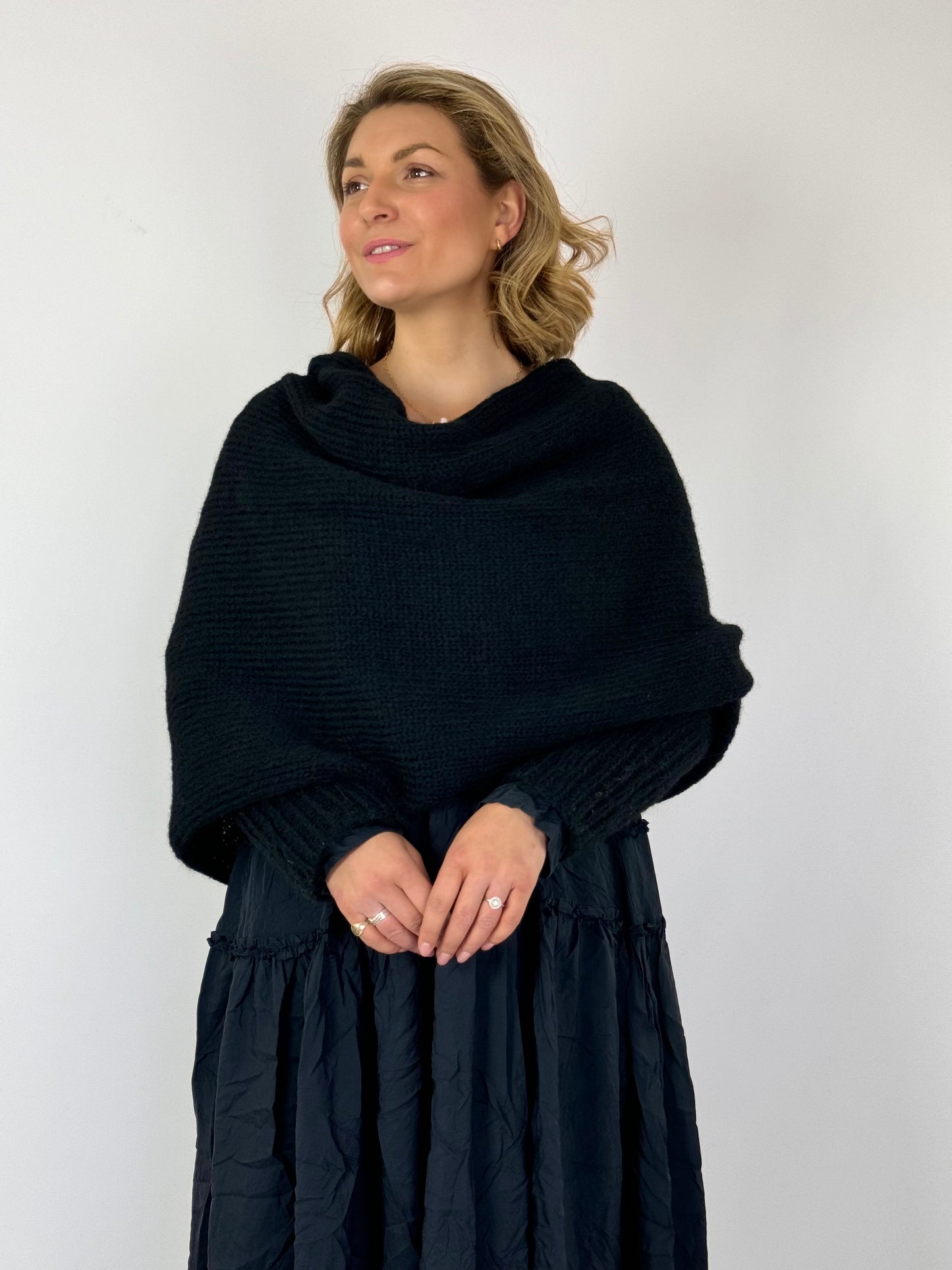 Ewa i Walla Bessie Shawl Black