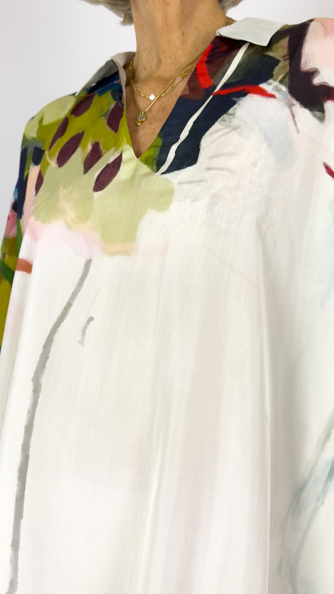 Beetroot Kiseki Kaftan Dress Stone Petals