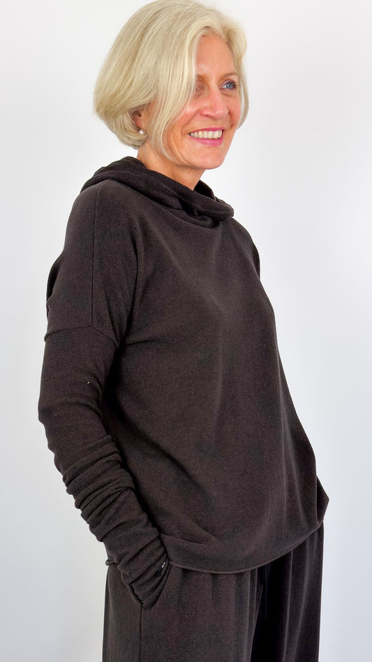 Album Di Famiglia JP Hoodie Jumper Brown