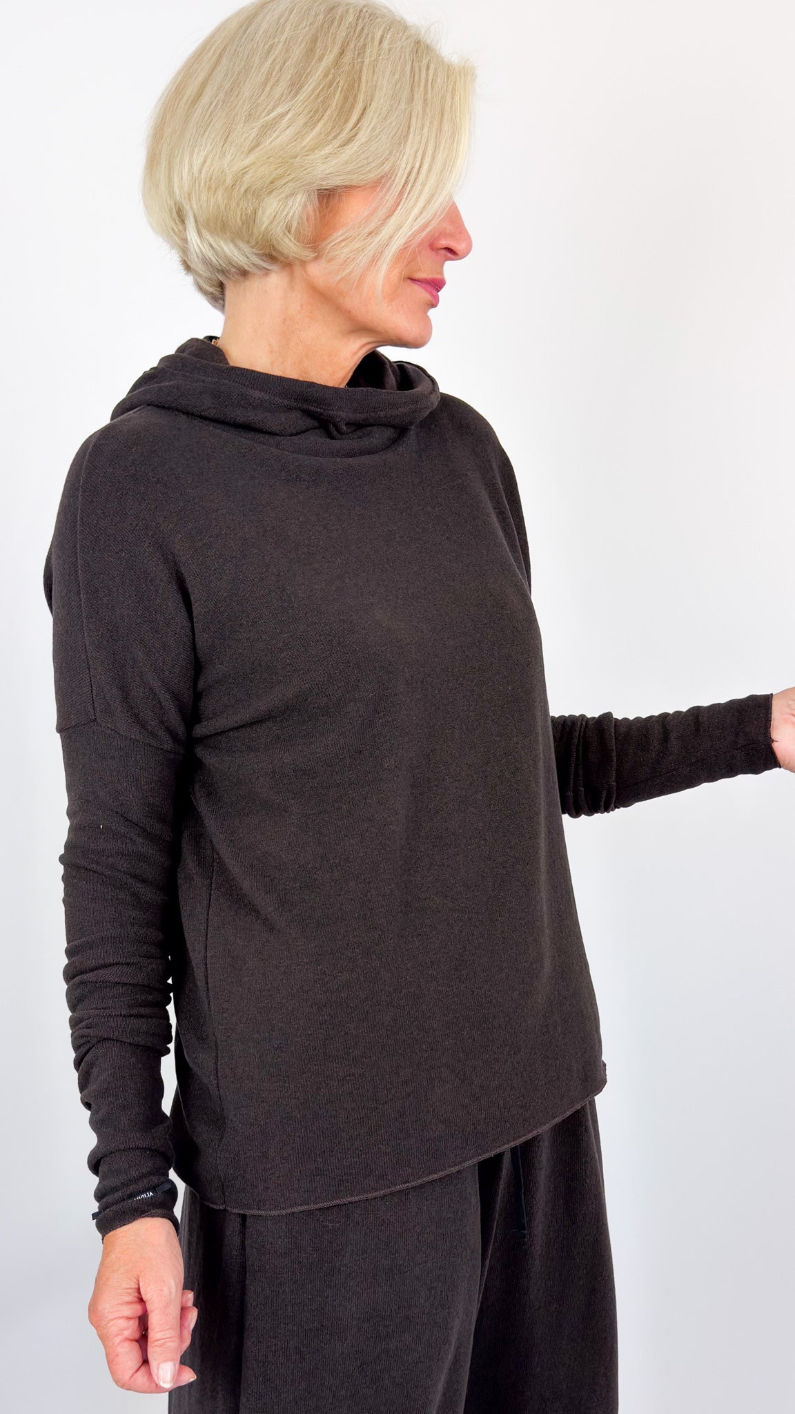 Album Di Famiglia JP Hoodie Jumper Brown