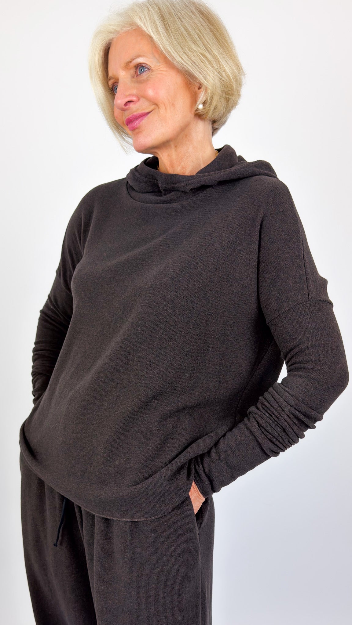 Album Di Famiglia JP Hoodie Jumper Brown