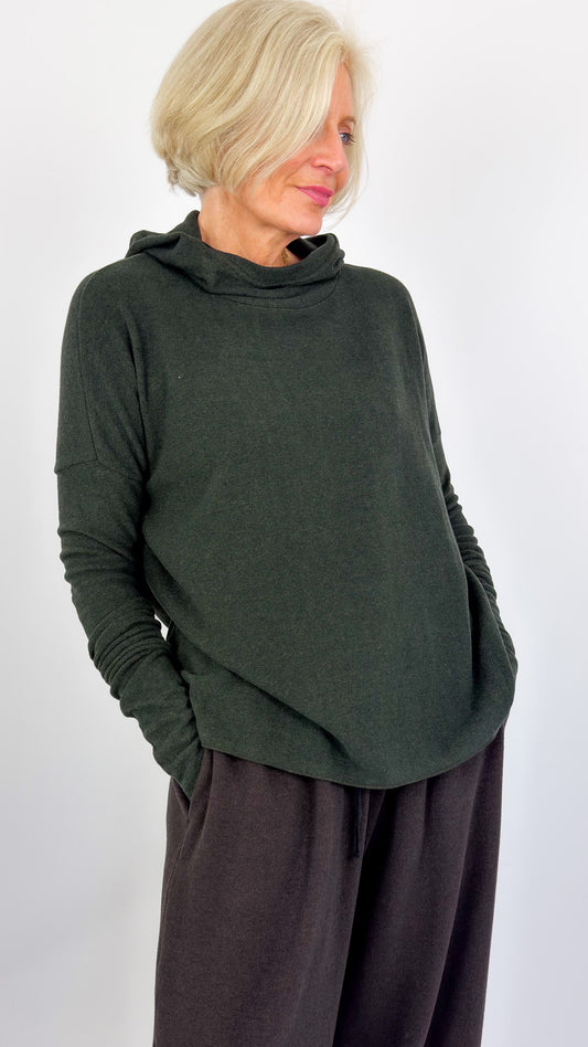 Album Di Famiglia JP Hoodie Jumper Forest