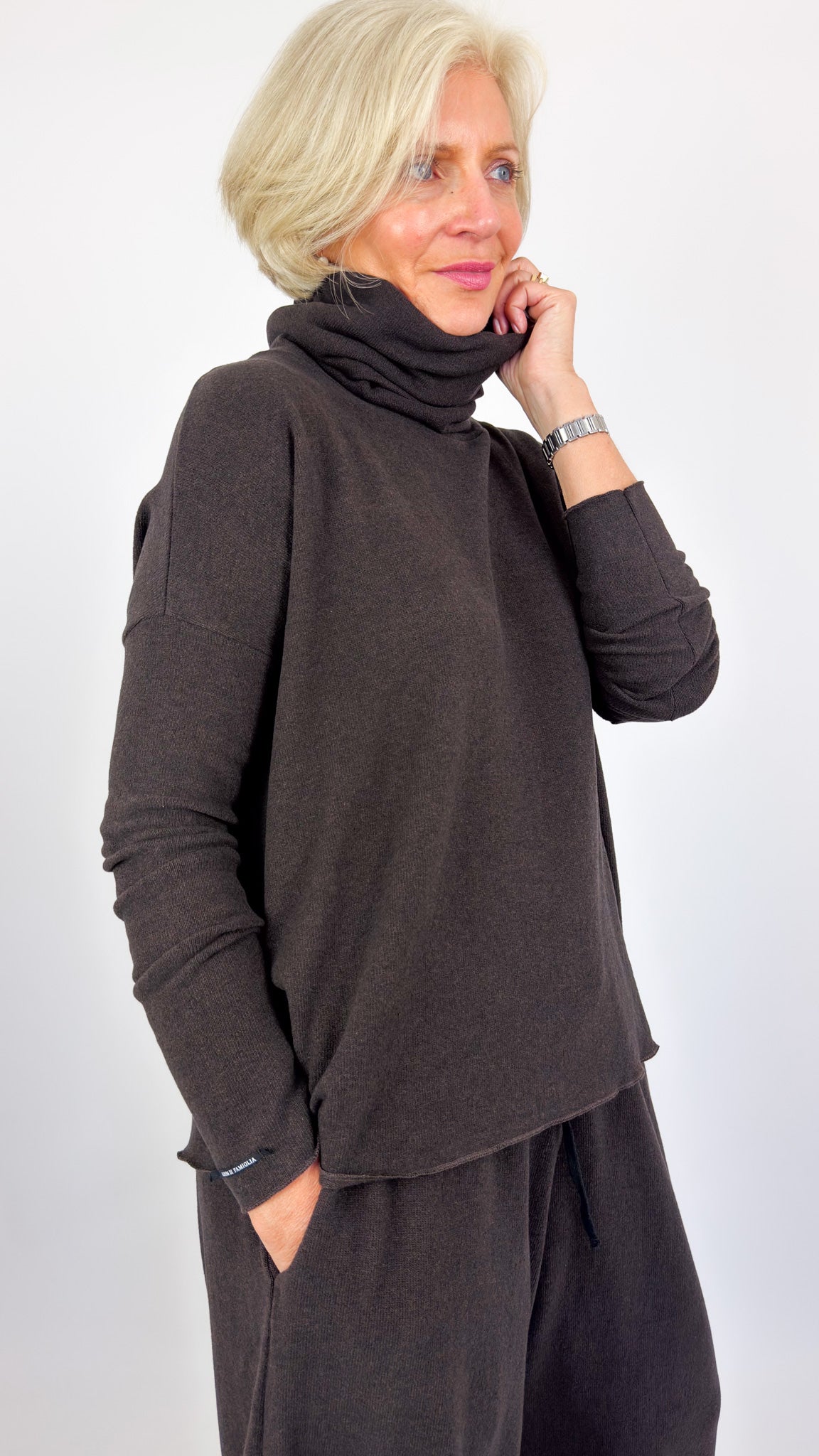 Album Di Famiglia JP Turtleneck Jumper Brown
