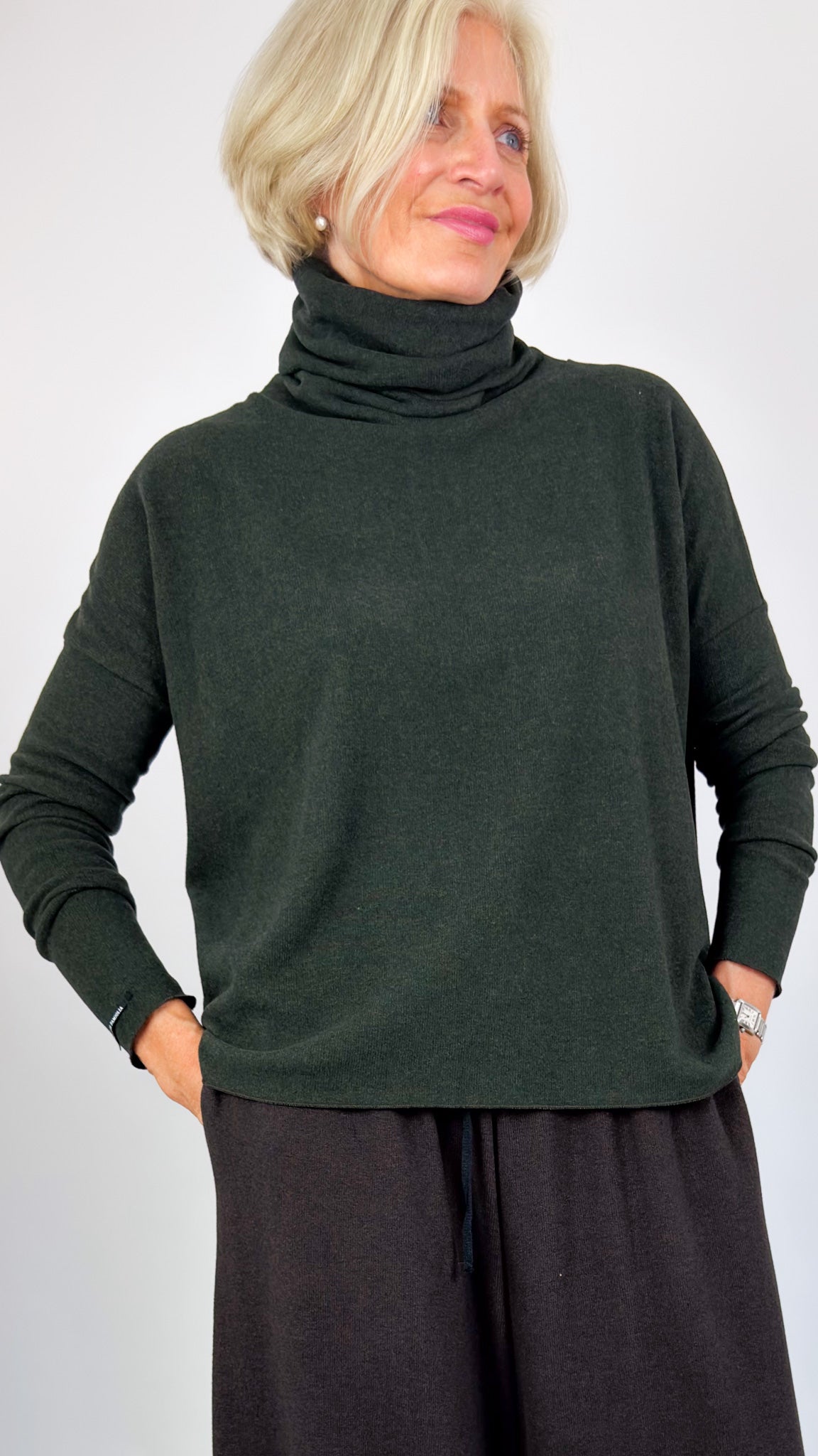 Album Di Famiglia JP Turtleneck Jumper Forest