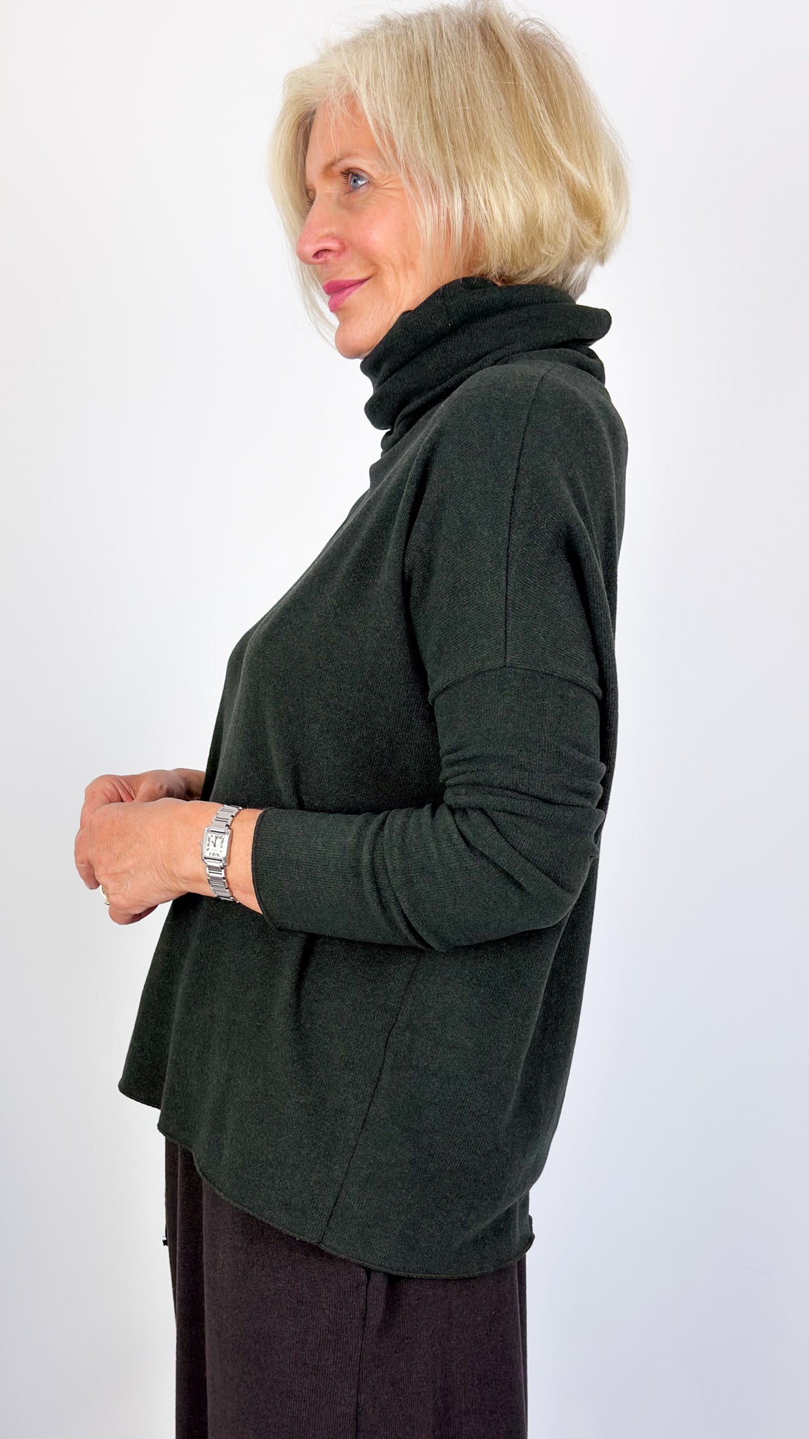 Album Di Famiglia JP Turtleneck Jumper Forest