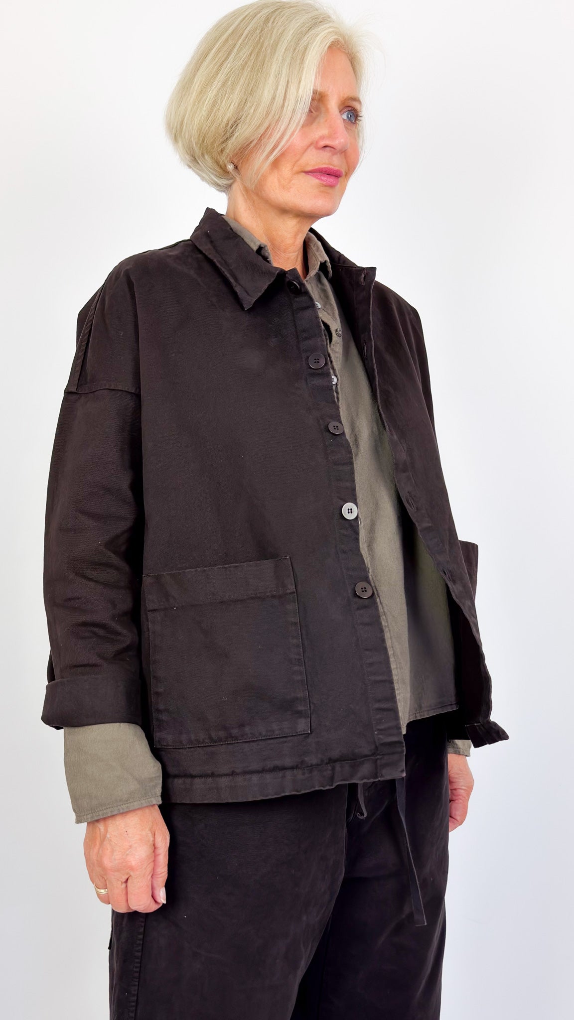 Album Di Famiglia WCC Overshirt Jacket Brown