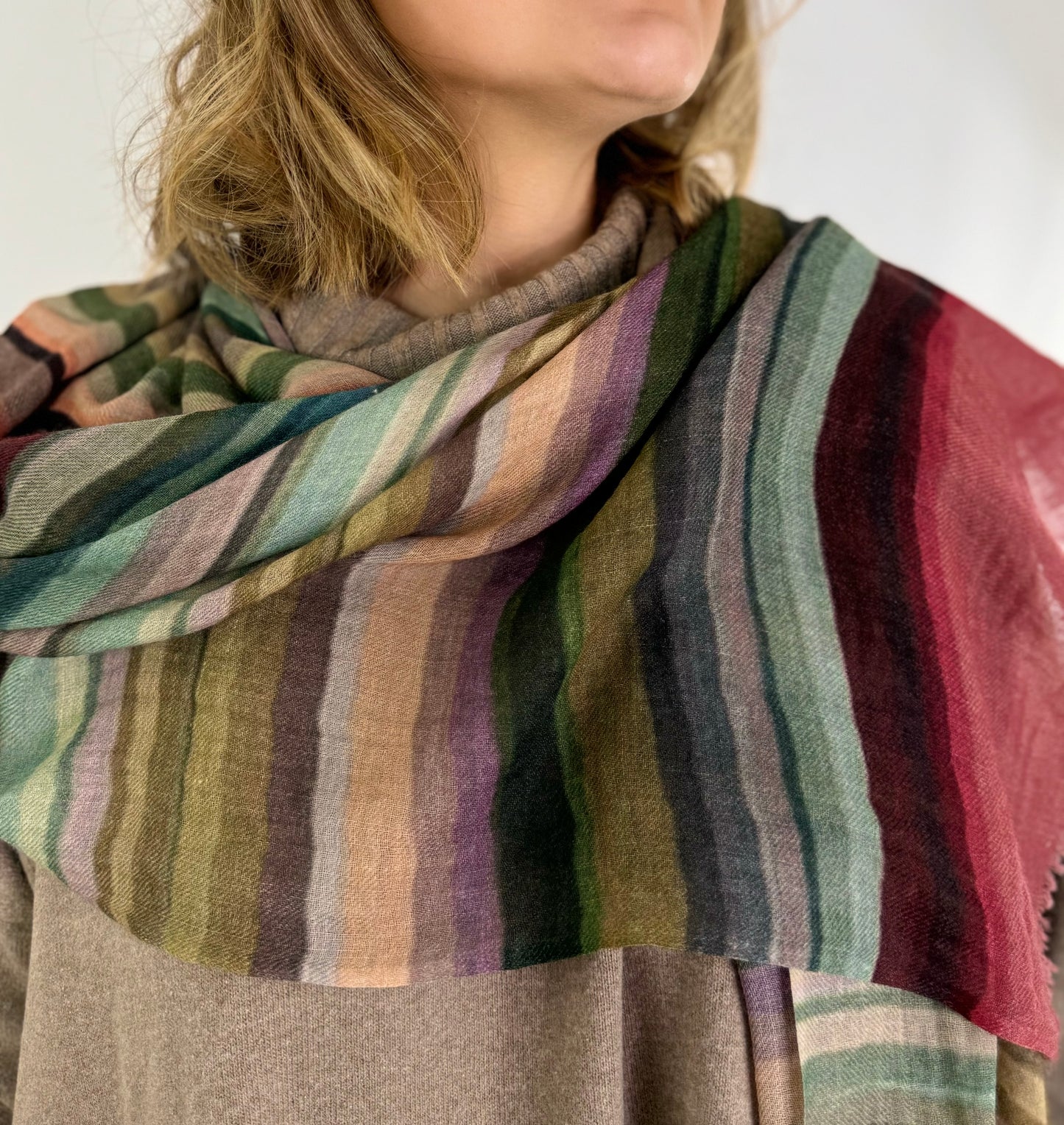 Jo Edwards Warm Stripe Scarf