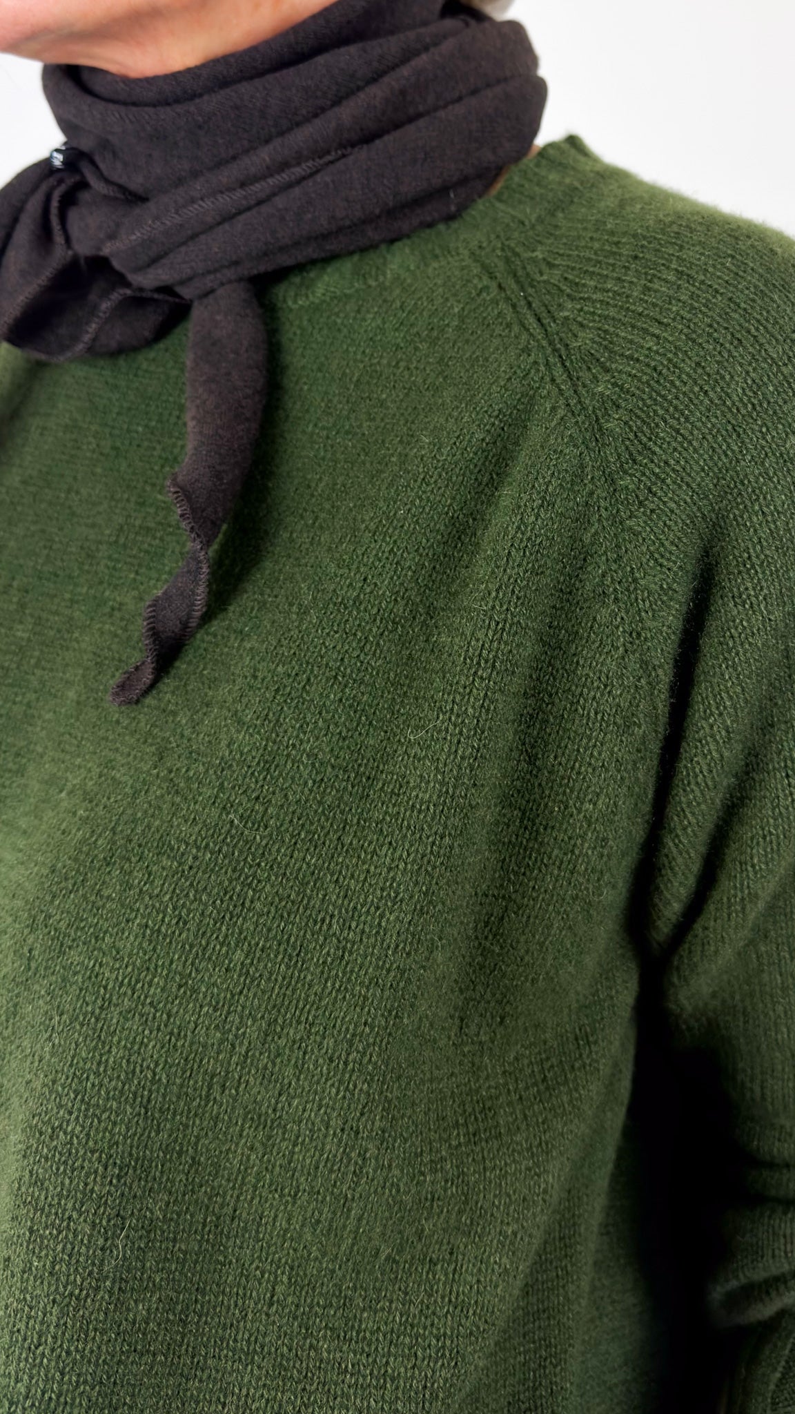 Album Di Famiglia WS Girocollo Raglan Jumper Forest