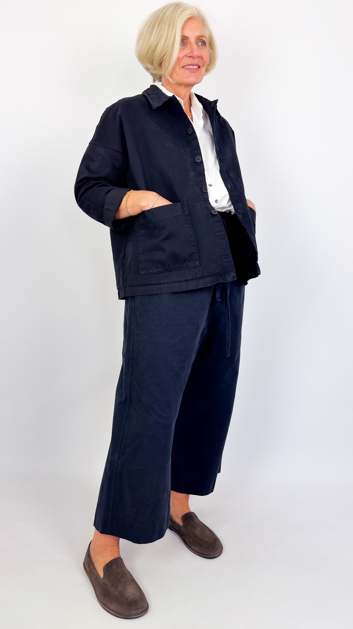 Album Di Famiglia WCC Overshirt Jacket Navy