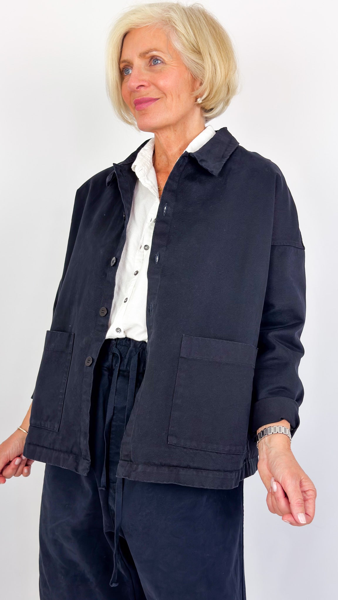 Album Di Famiglia WCC Overshirt Jacket Navy