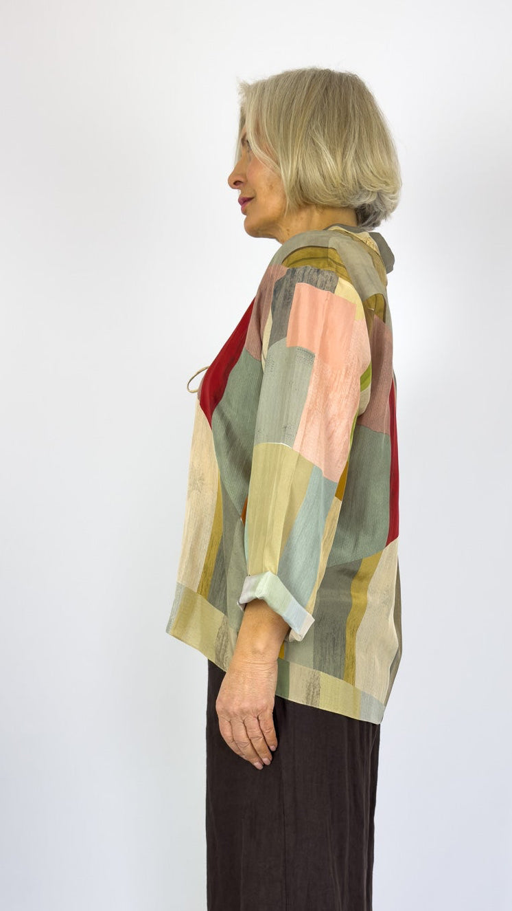 Beetroot Dawn Blouse Sakura