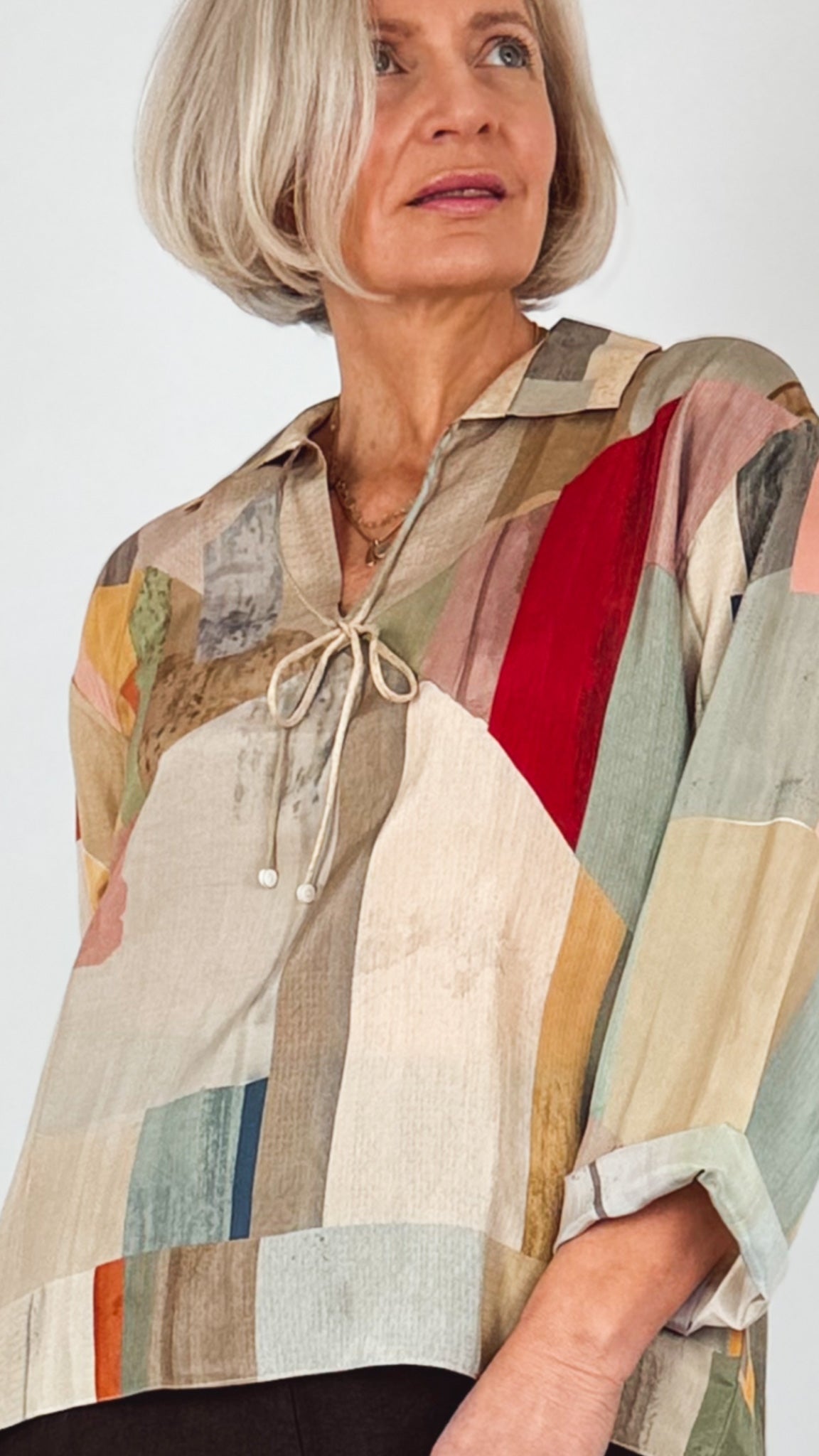 Beetroot Dawn Blouse Sakura