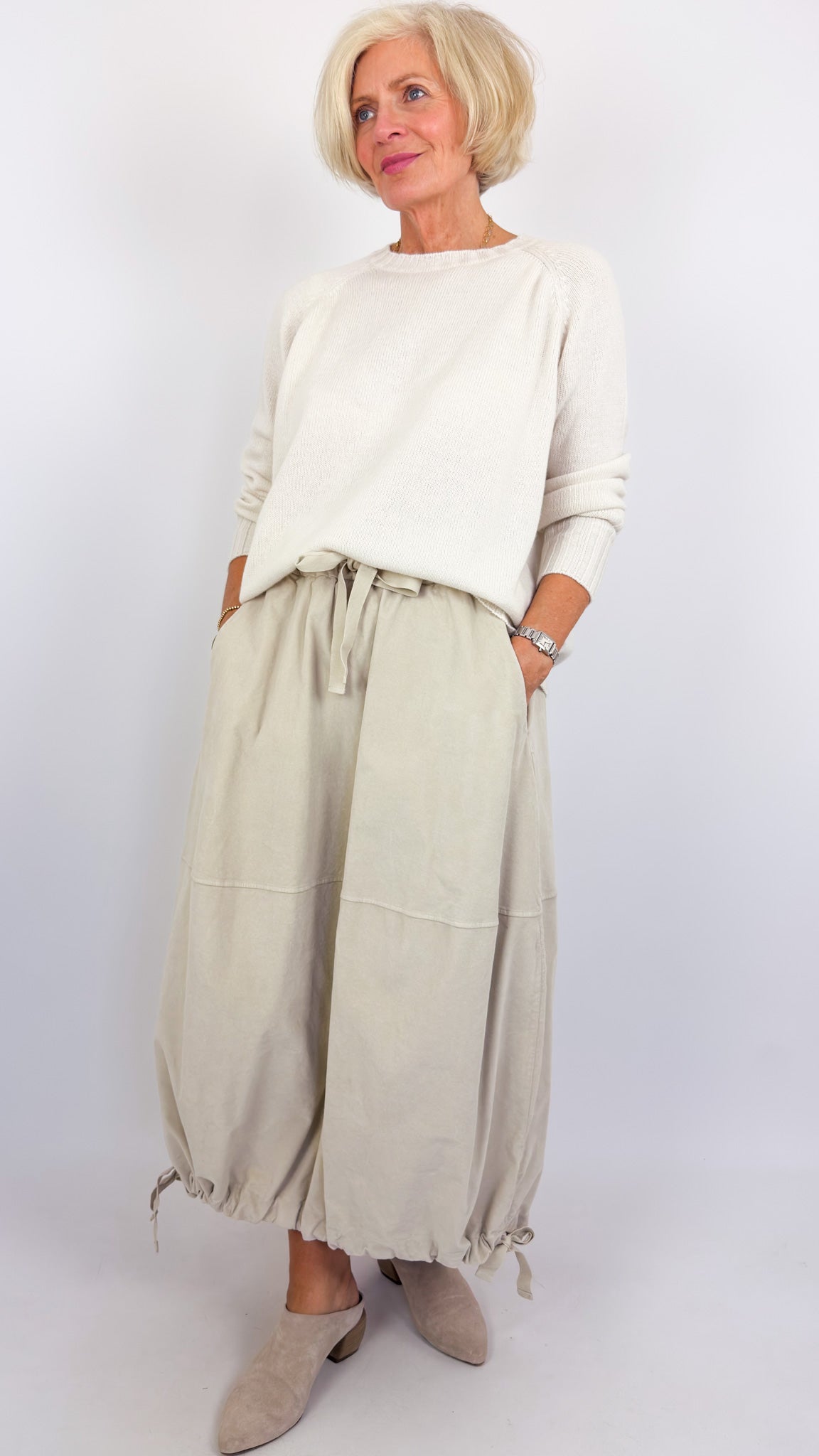 Album Di Famiglia V Balloon Skirt Oatmeal