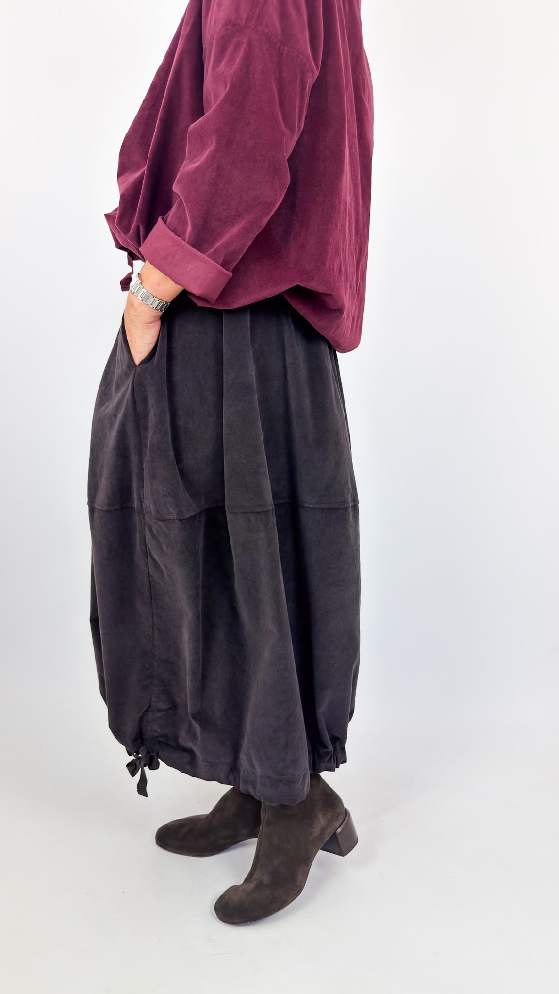 Album Di Famiglia V Balloon Skirt Brown