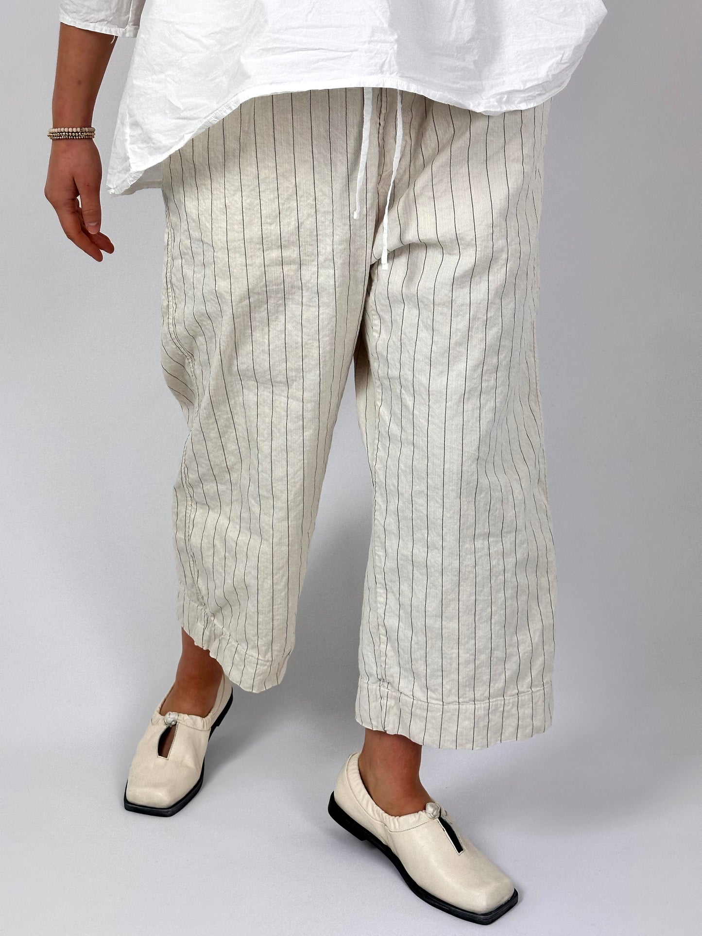 Album Pinstriped W&S Trousers Natural