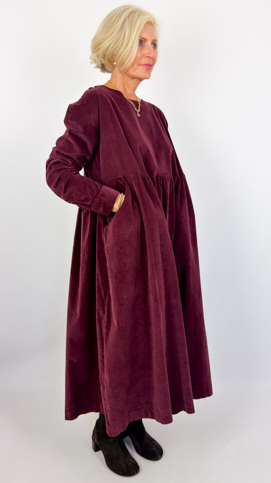 Album Di Famiglia V Round-Neck Dress Wine