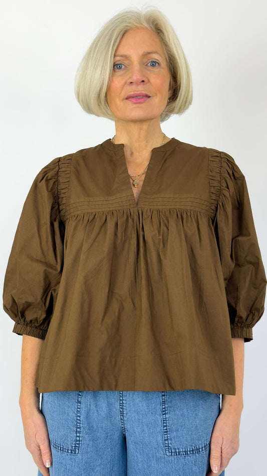 Stella Forest Octavie Blouse Marron