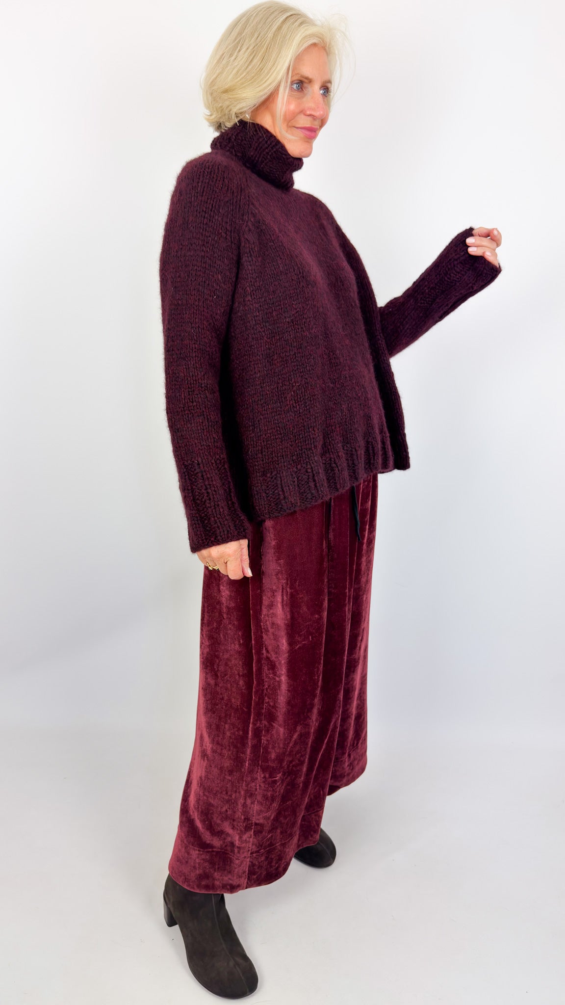 Album Di Famiglia HK Dolcevita Jumper Wine