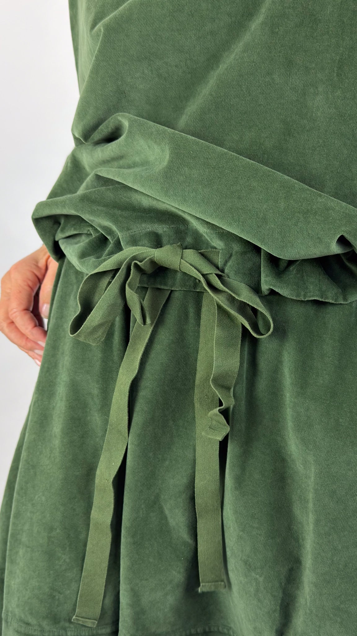 Album Di Famiglia V Drawstring Blouse Forest