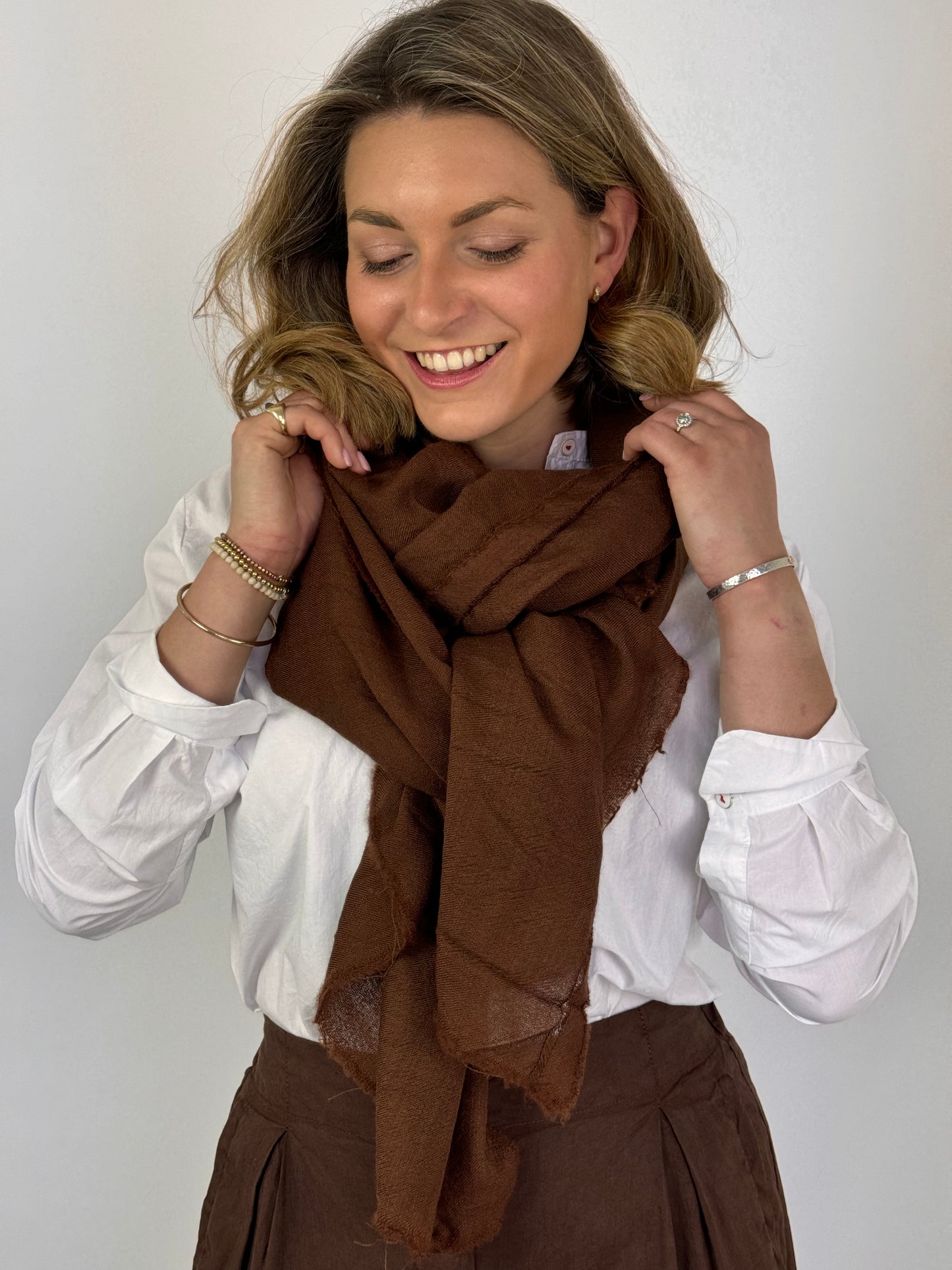 Hannoh Wessel Sophie Scarf Cinnamon