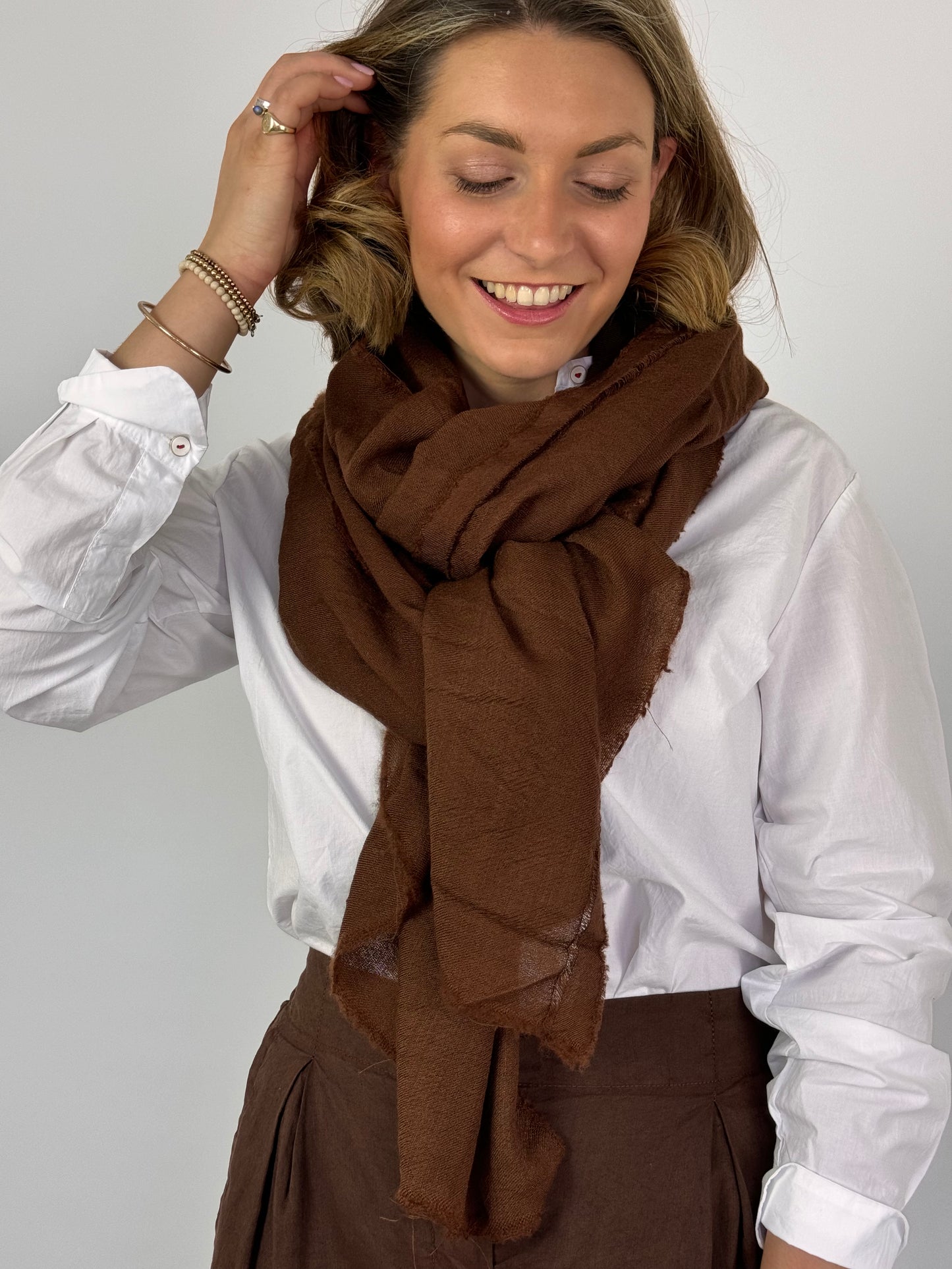 Hannoh Wessel Sophie Scarf Cinnamon