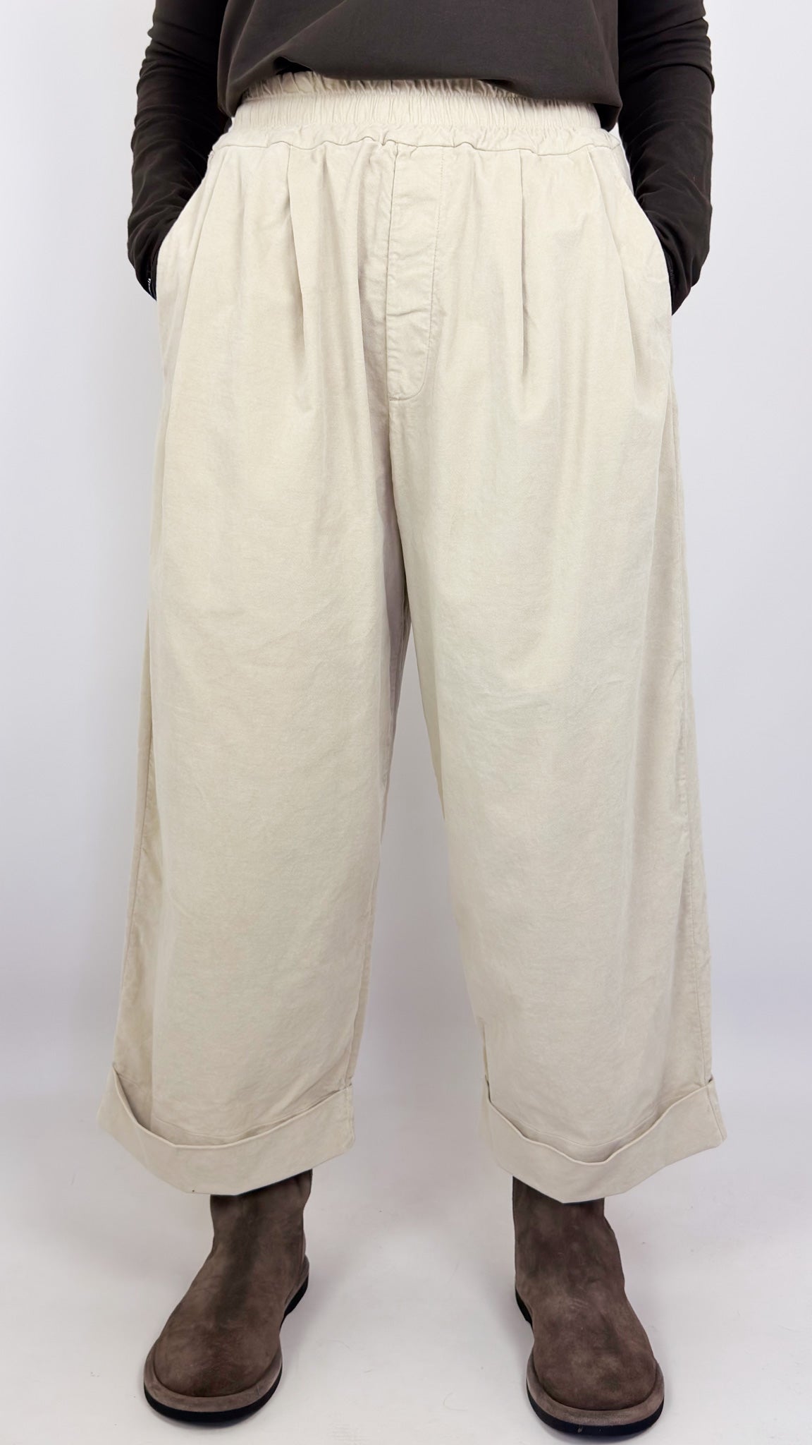 Album Di Famiglia Bragoni V Trousers Oatmeal